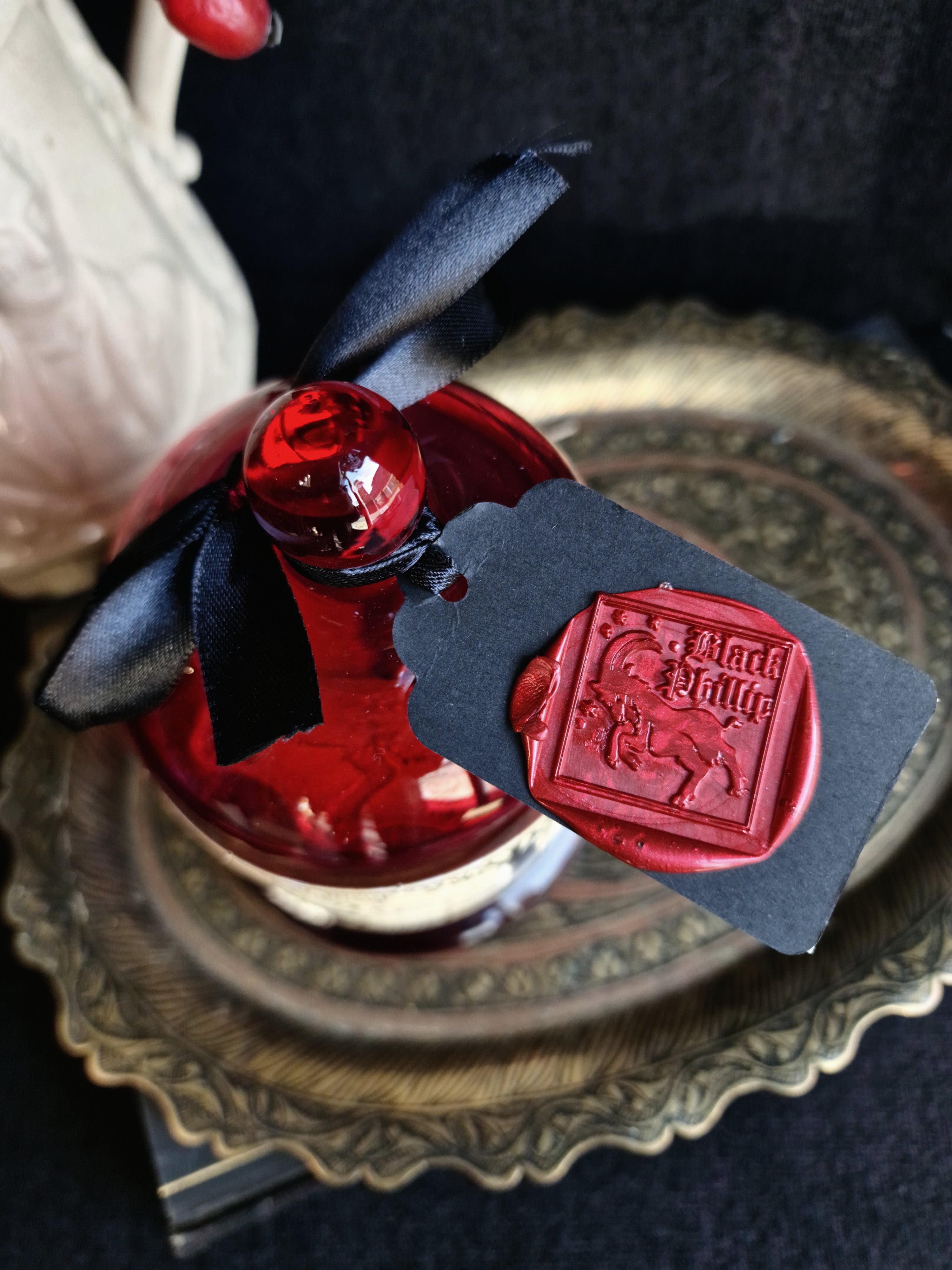 Black Phillip Cloche Candle - Dark Juicy Cherries