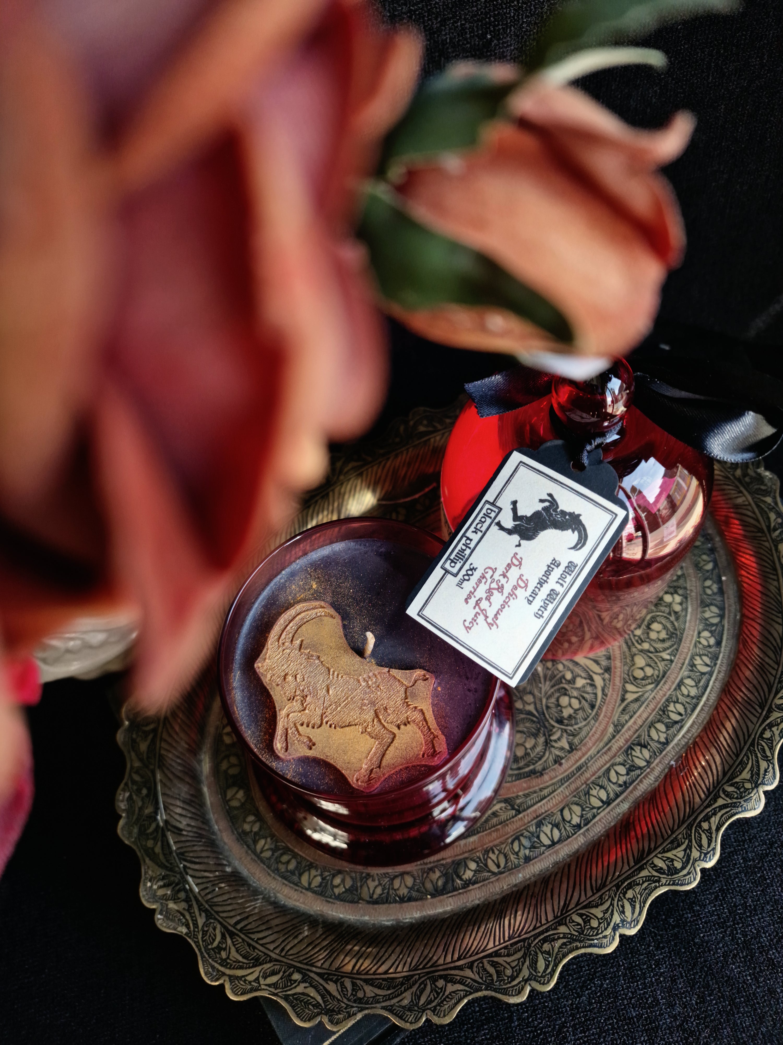 Black Phillip Cloche Candle - Dark Juicy Cherries