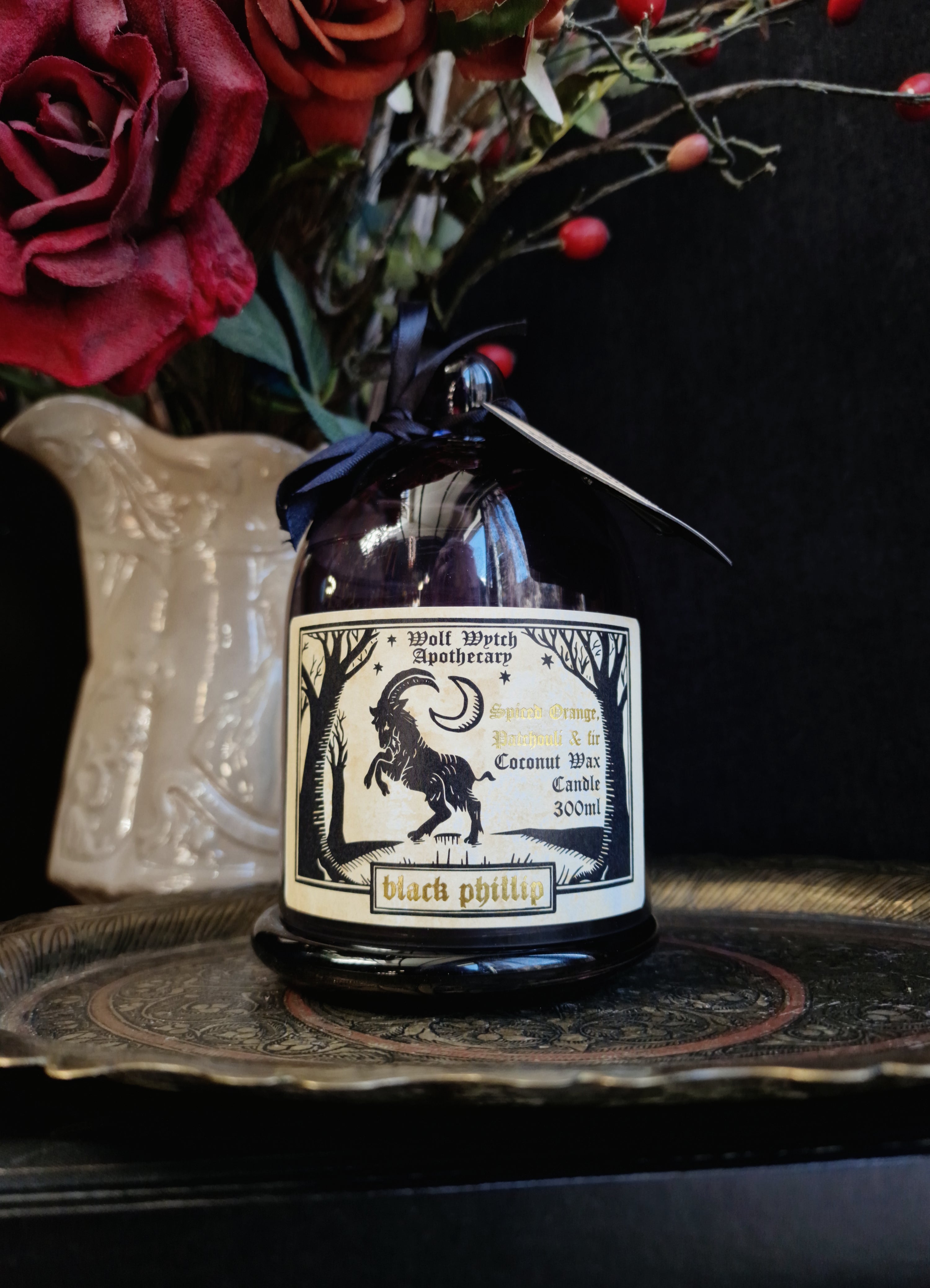 Black Phillip Cloche Candle - Spiced Orange