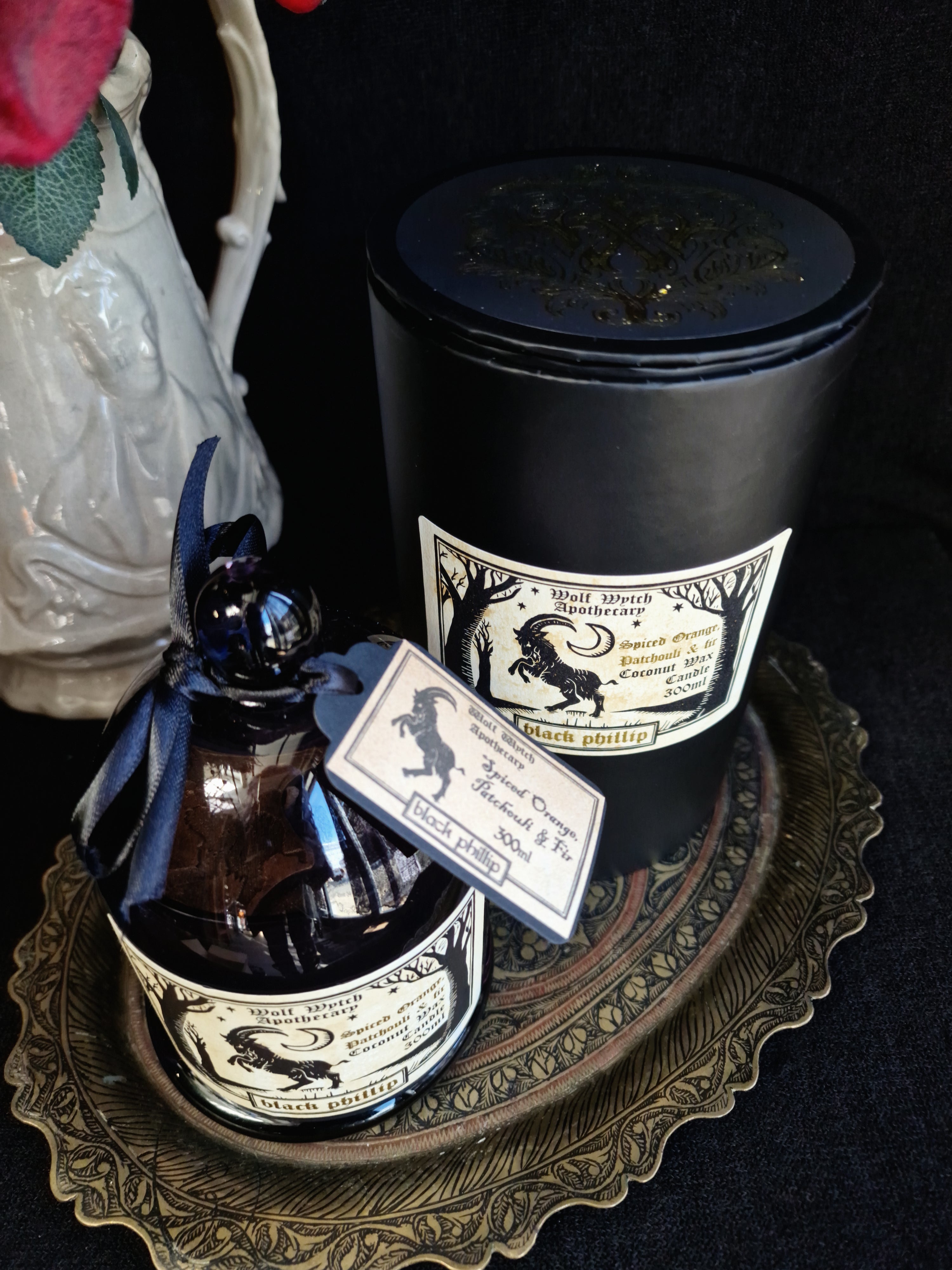 Black Phillip Cloche Candle - Spiced Orange