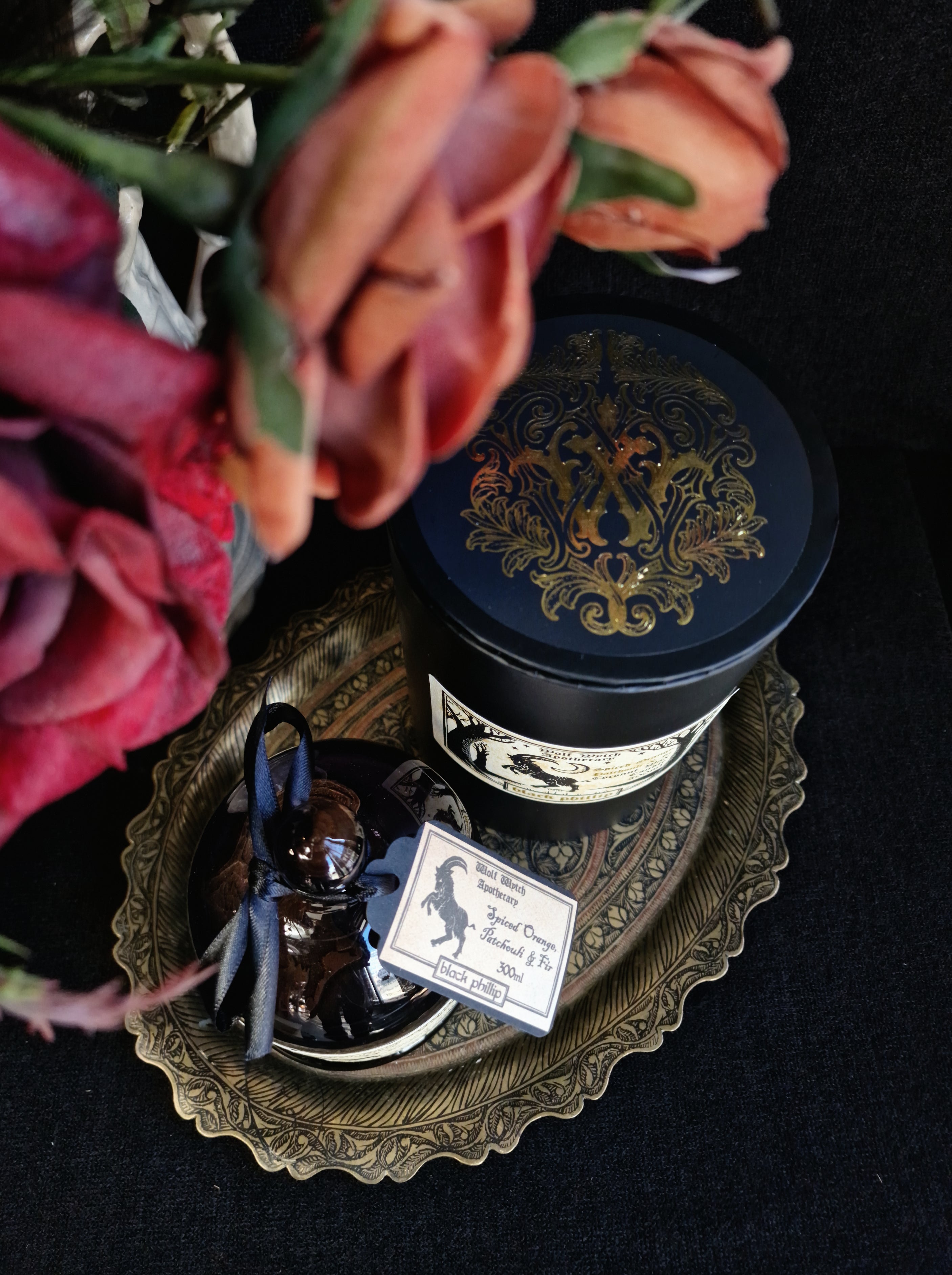 Black Phillip Cloche Candle - Spiced Orange