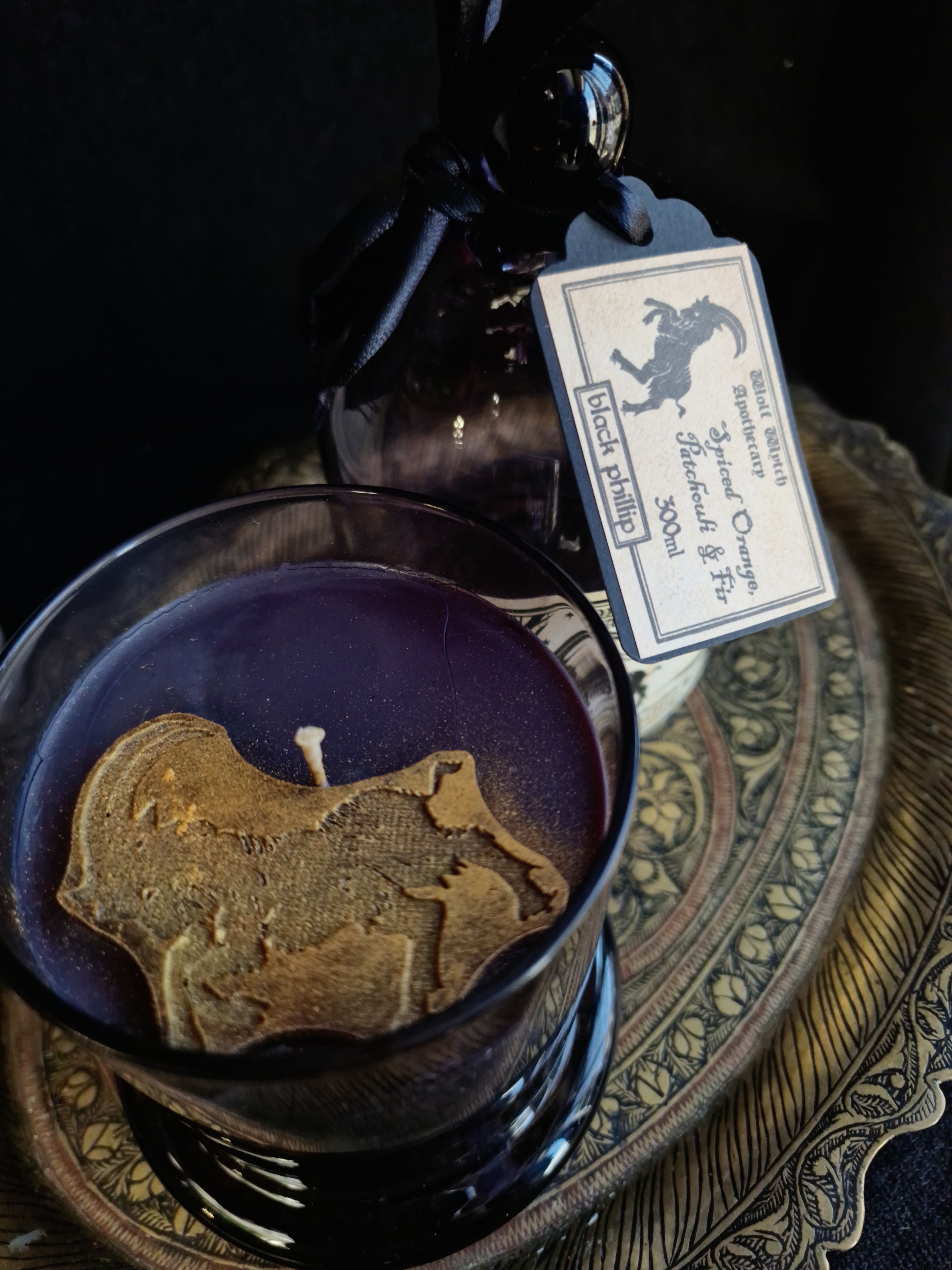 Black Phillip Cloche Candle - Spiced Orange