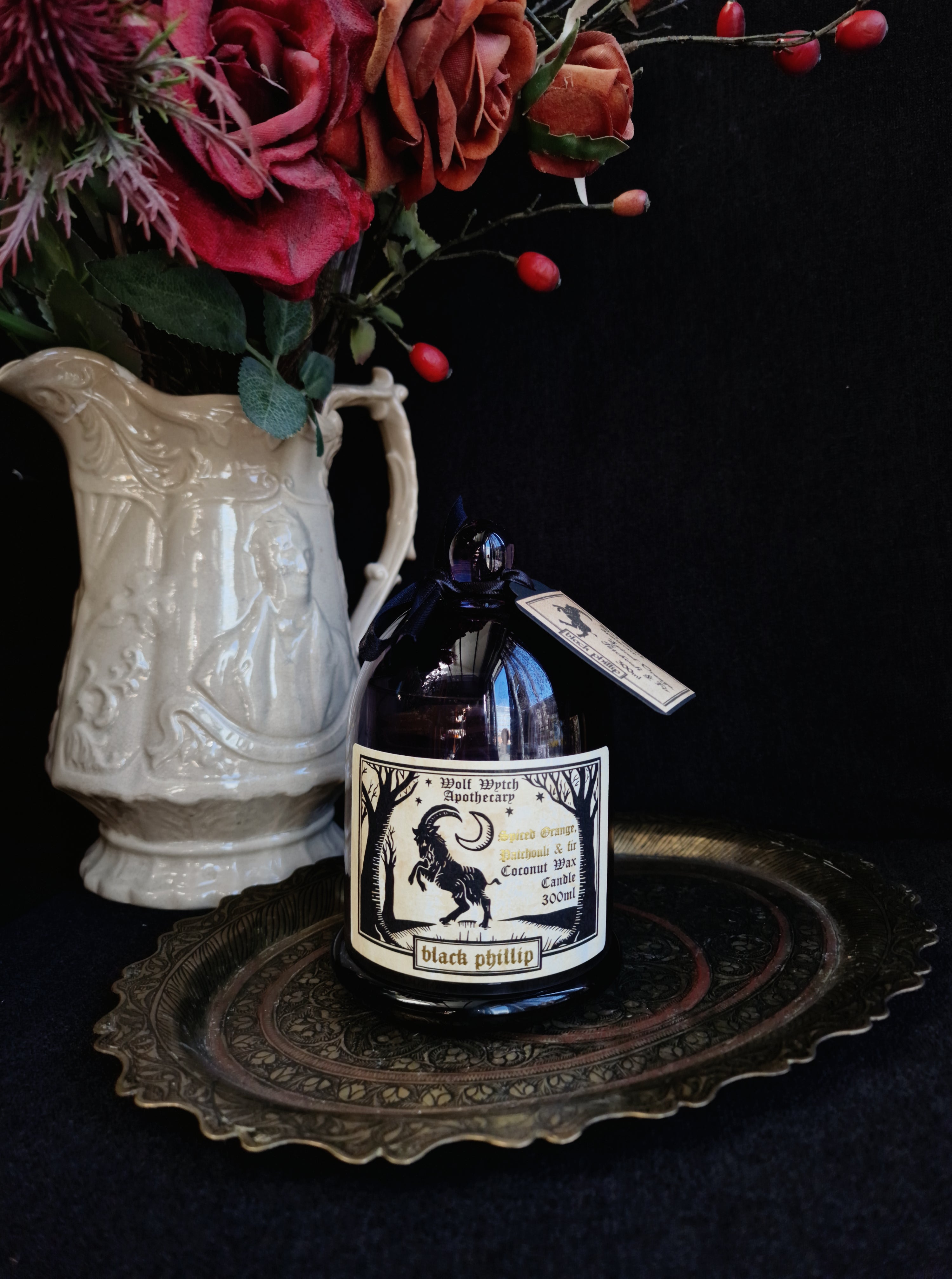 Black Phillip Cloche Candle - Spiced Orange