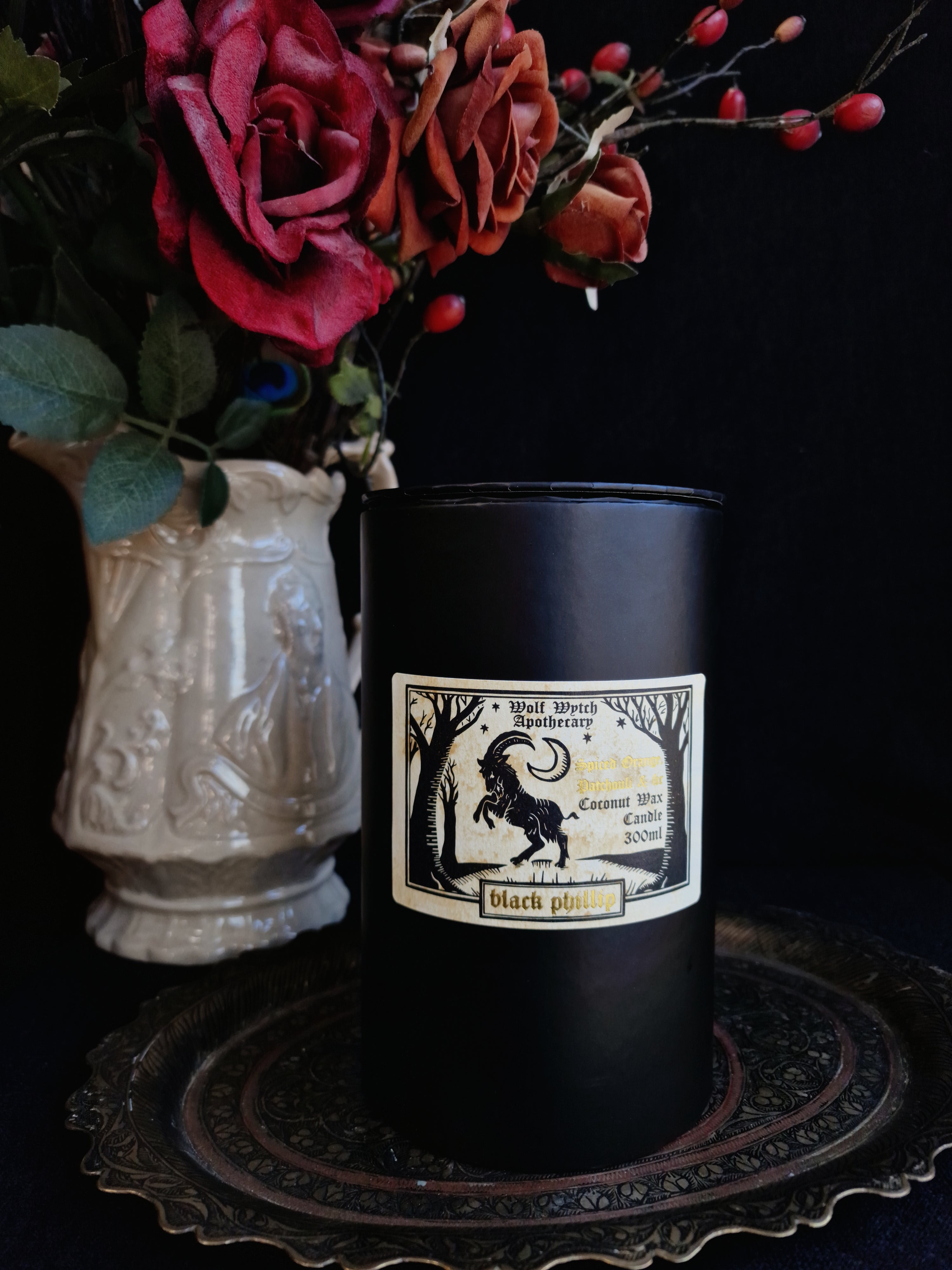 Black Phillip Cloche Candle - Spiced Orange