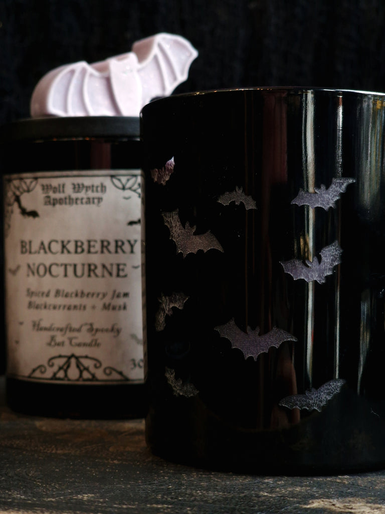 Blackberry Nocturne Bat Candle