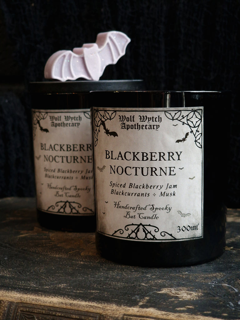 Blackberry Nocturne Bat Candle