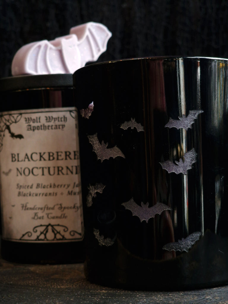 Blackberry Nocturne Bat Candle