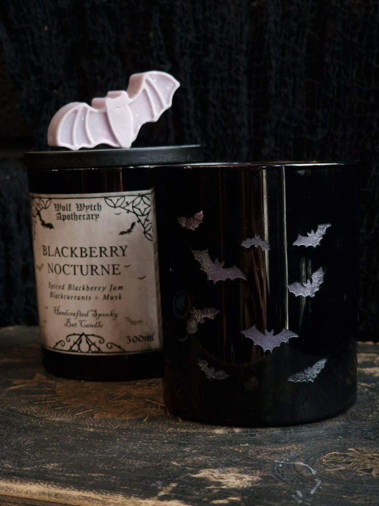 Blackberry Nocturne Bat Candle