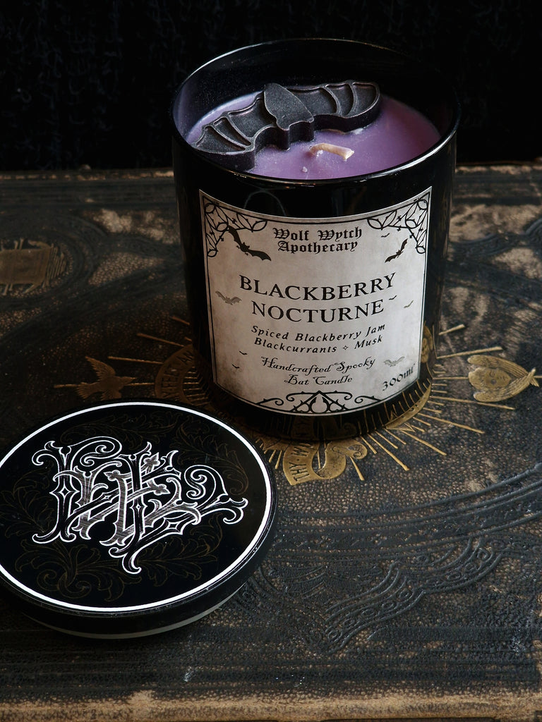 Blackberry Nocturne Bat Candle
