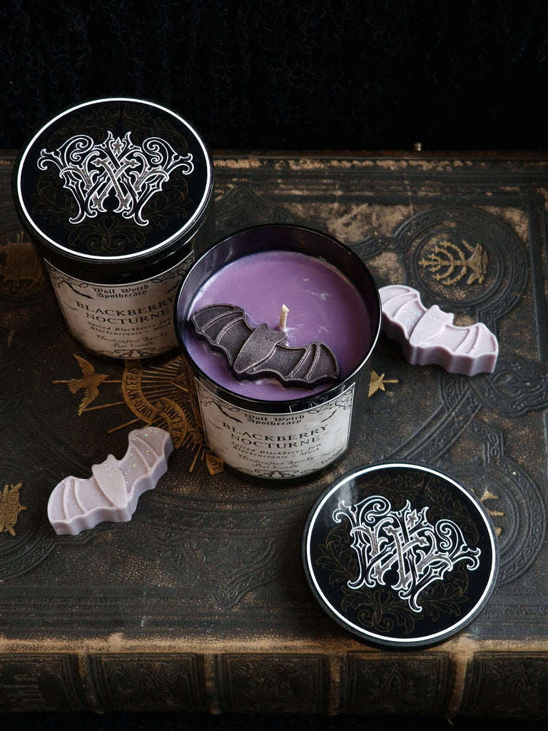Blackberry Nocturne Bat Candle