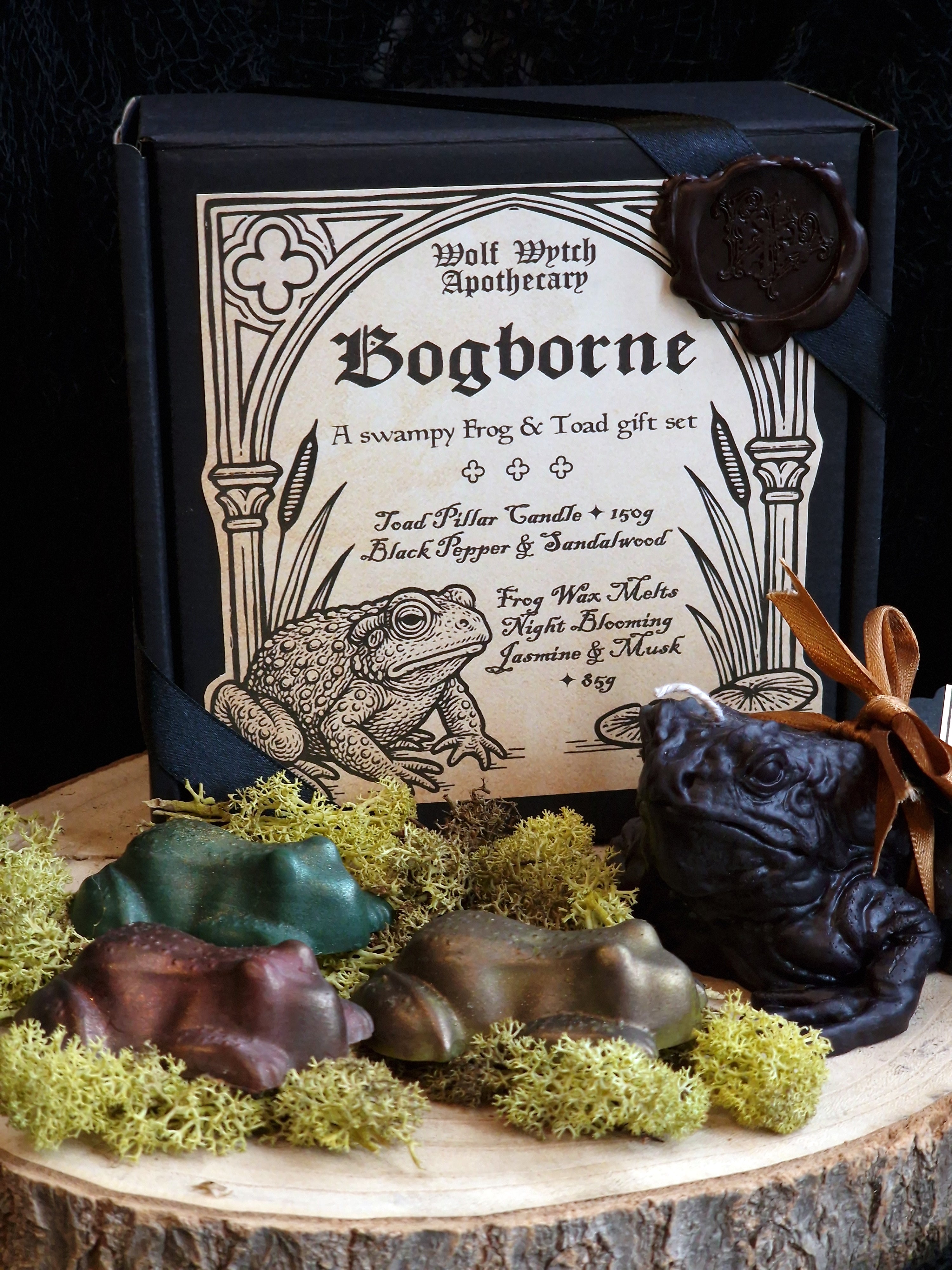 Bogborne Frog Wax Melt & Toad Candle Gift Set