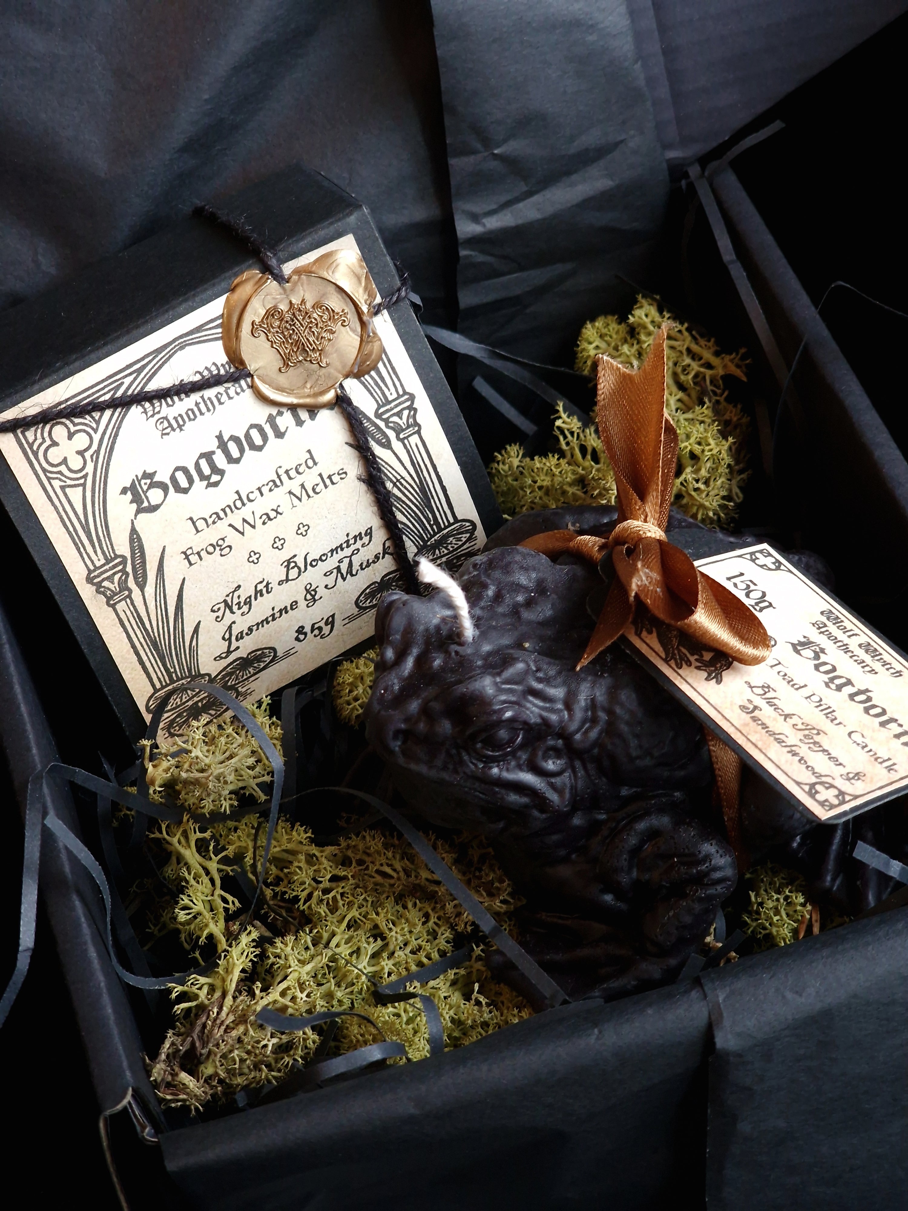 Bogborne Frog Wax Melt & Toad Candle Gift Set