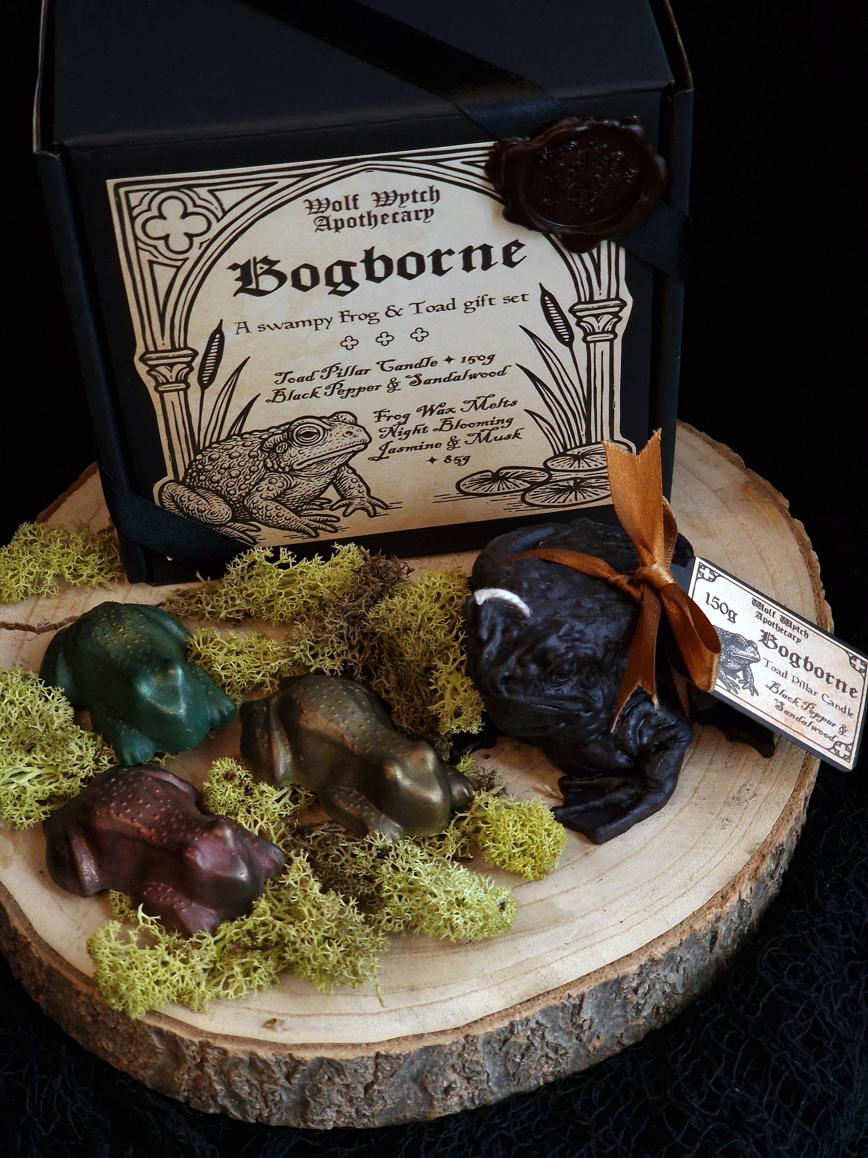 Bogborne Frog Wax Melt & Toad Candle Gift Set