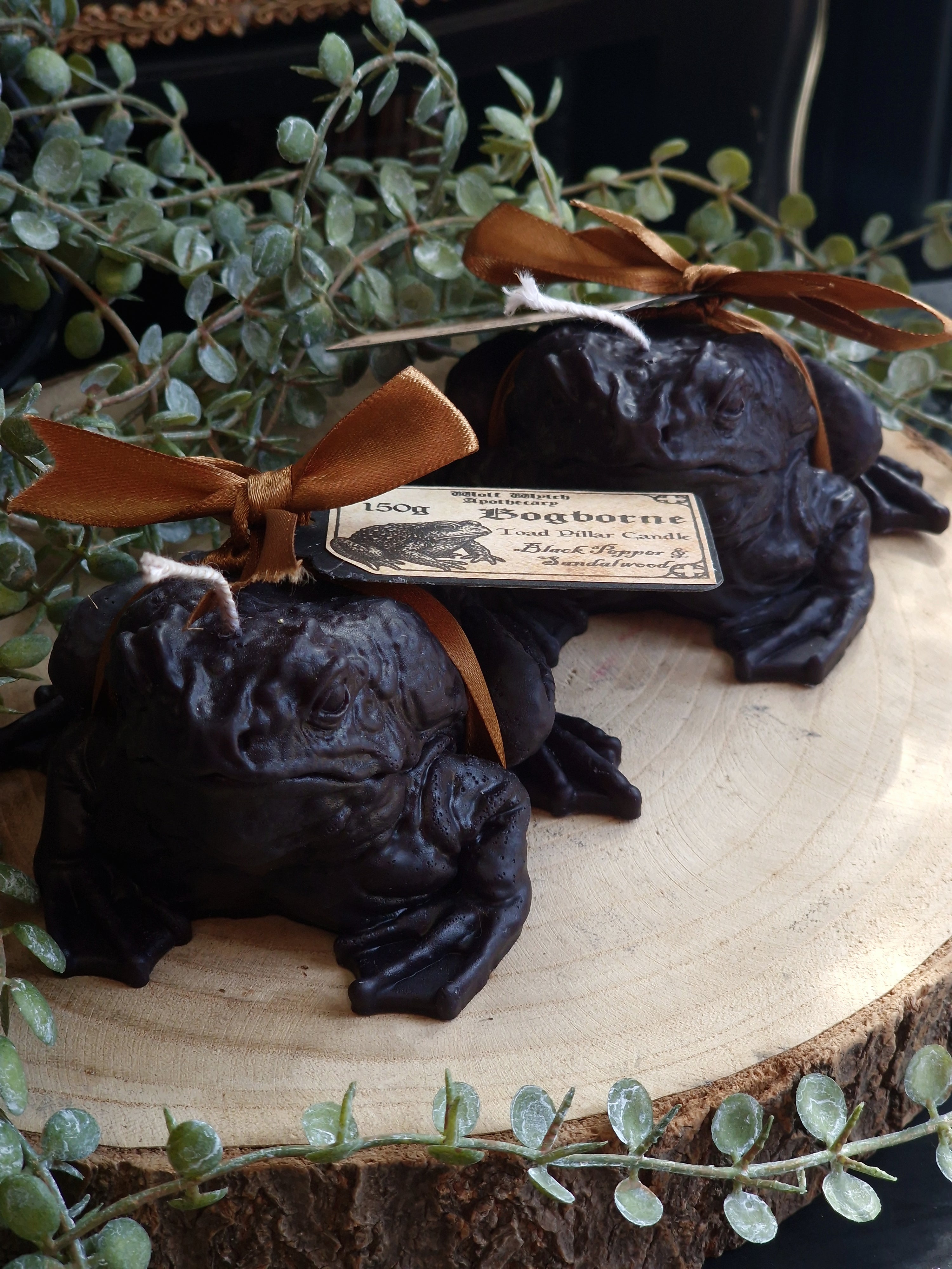 Bogborne Toad Pillar Candle
