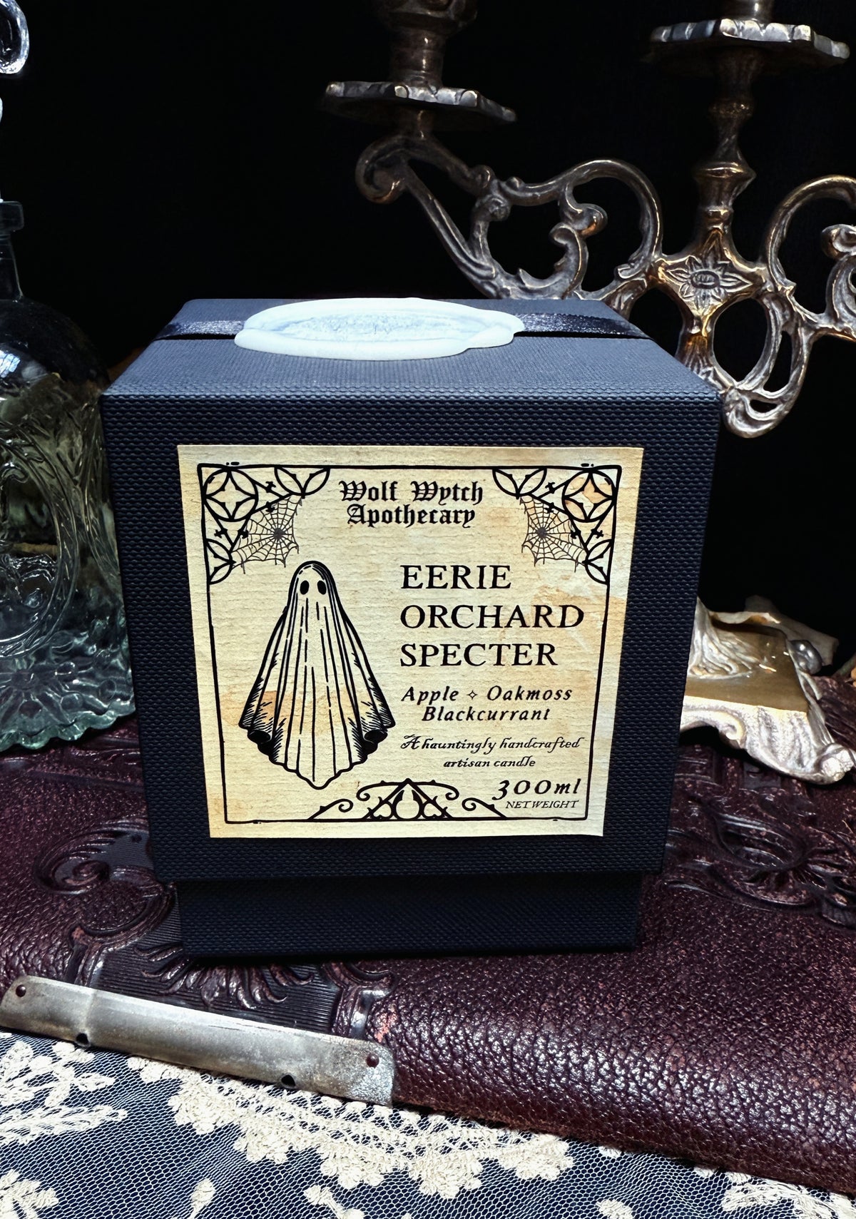 Eerie Orchard Specter Ghost Candle