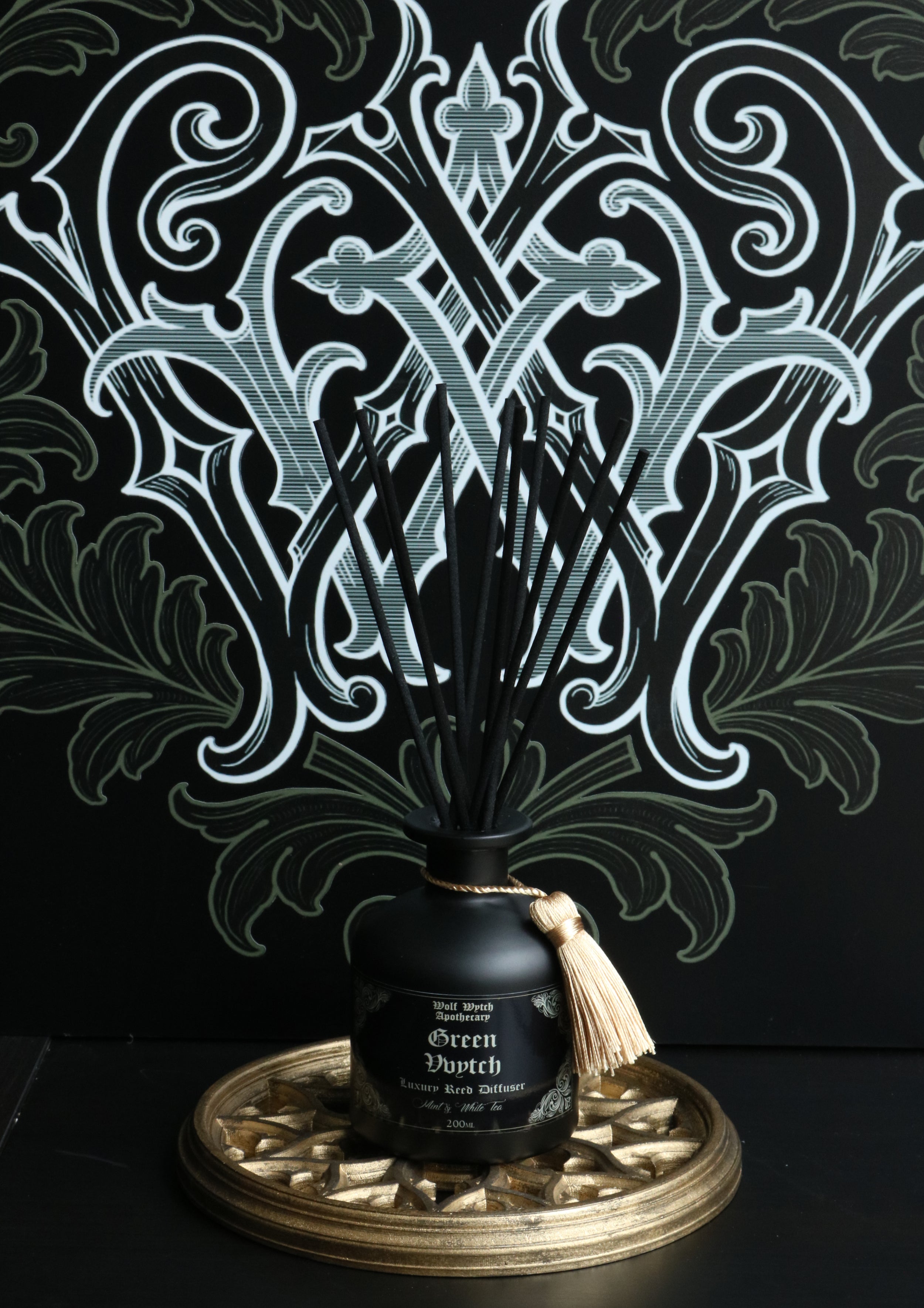 Green Vvytch Apothecary Bottle Reed Diffuser