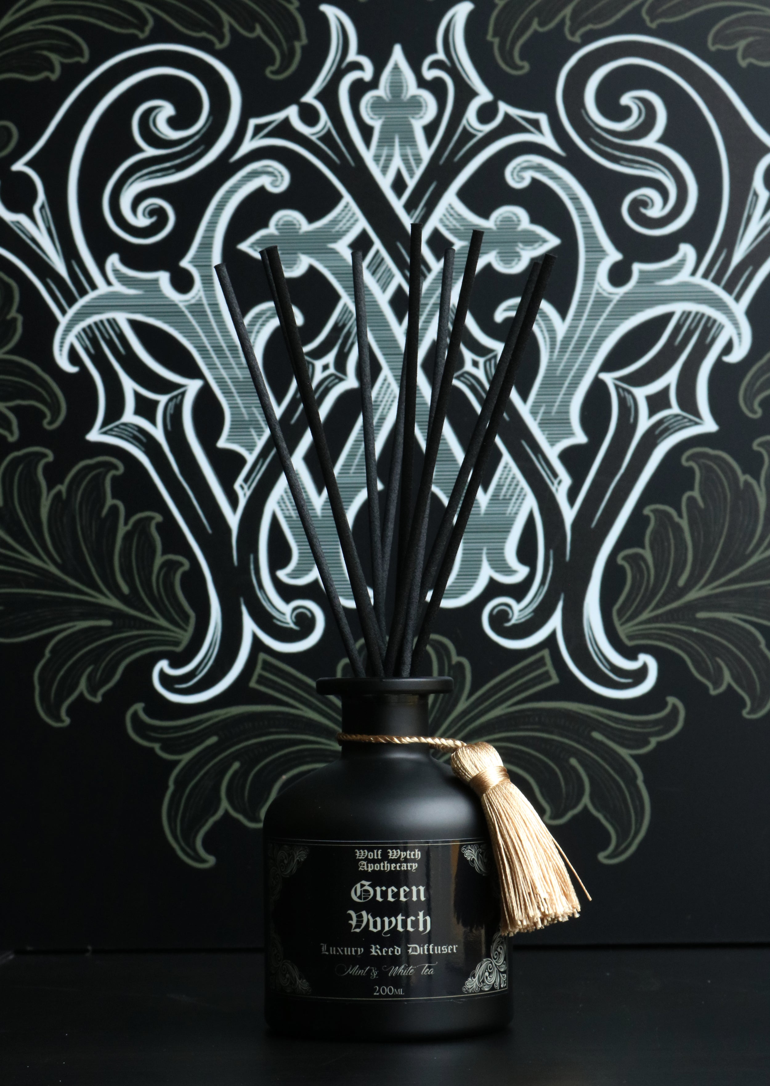 Green Vvytch Apothecary Bottle Reed Diffuser
