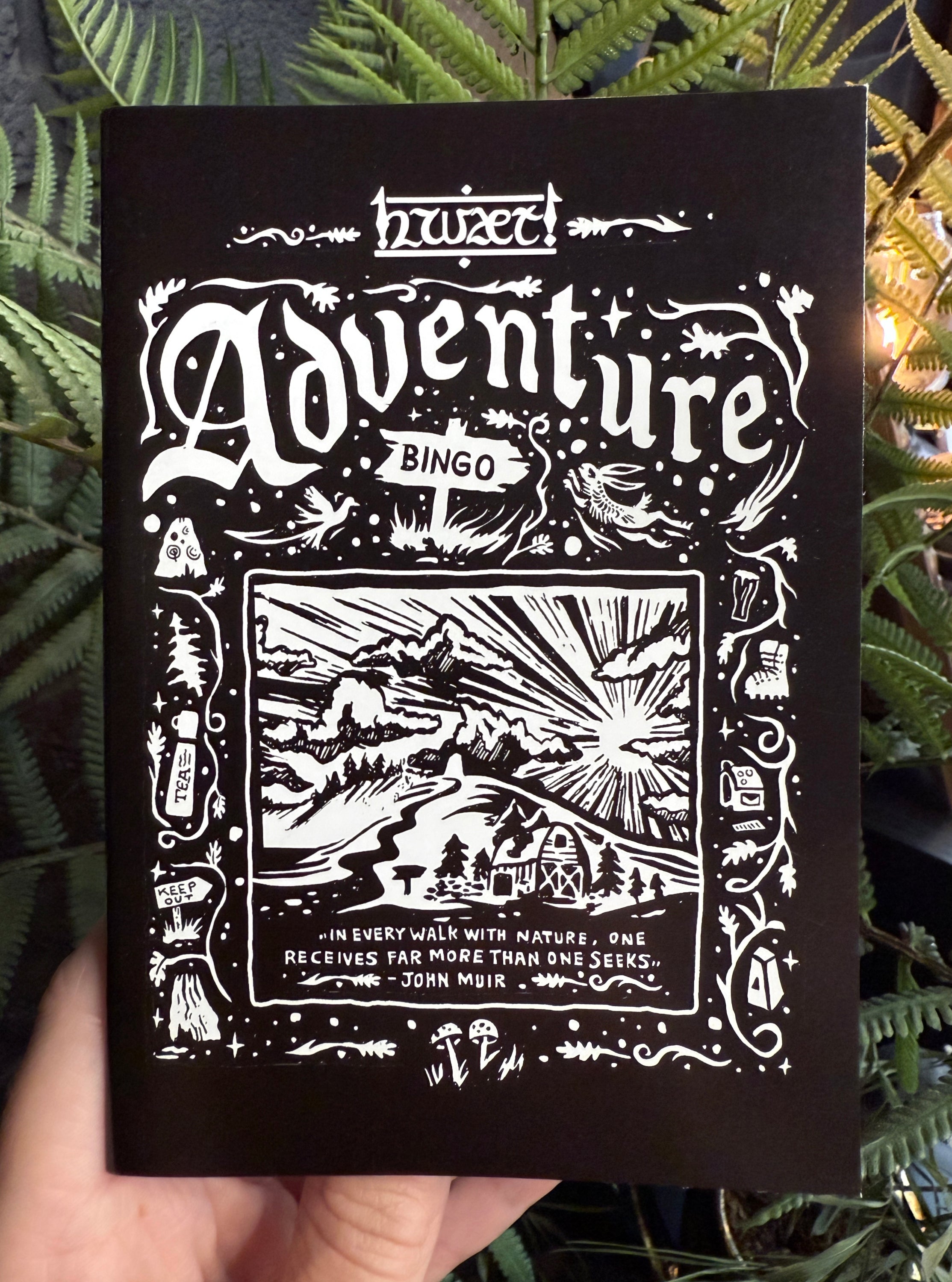 Hwaet! ADVENTURE BINGO BOOKLET ZINE
