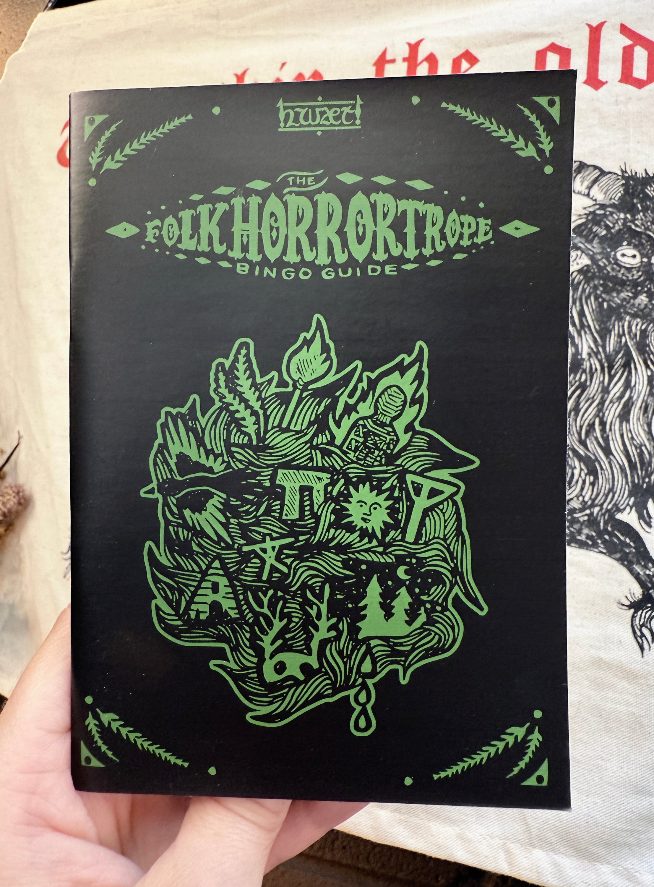 Hwaet! FOLK HORROR BINGO BOOKLET ZINE