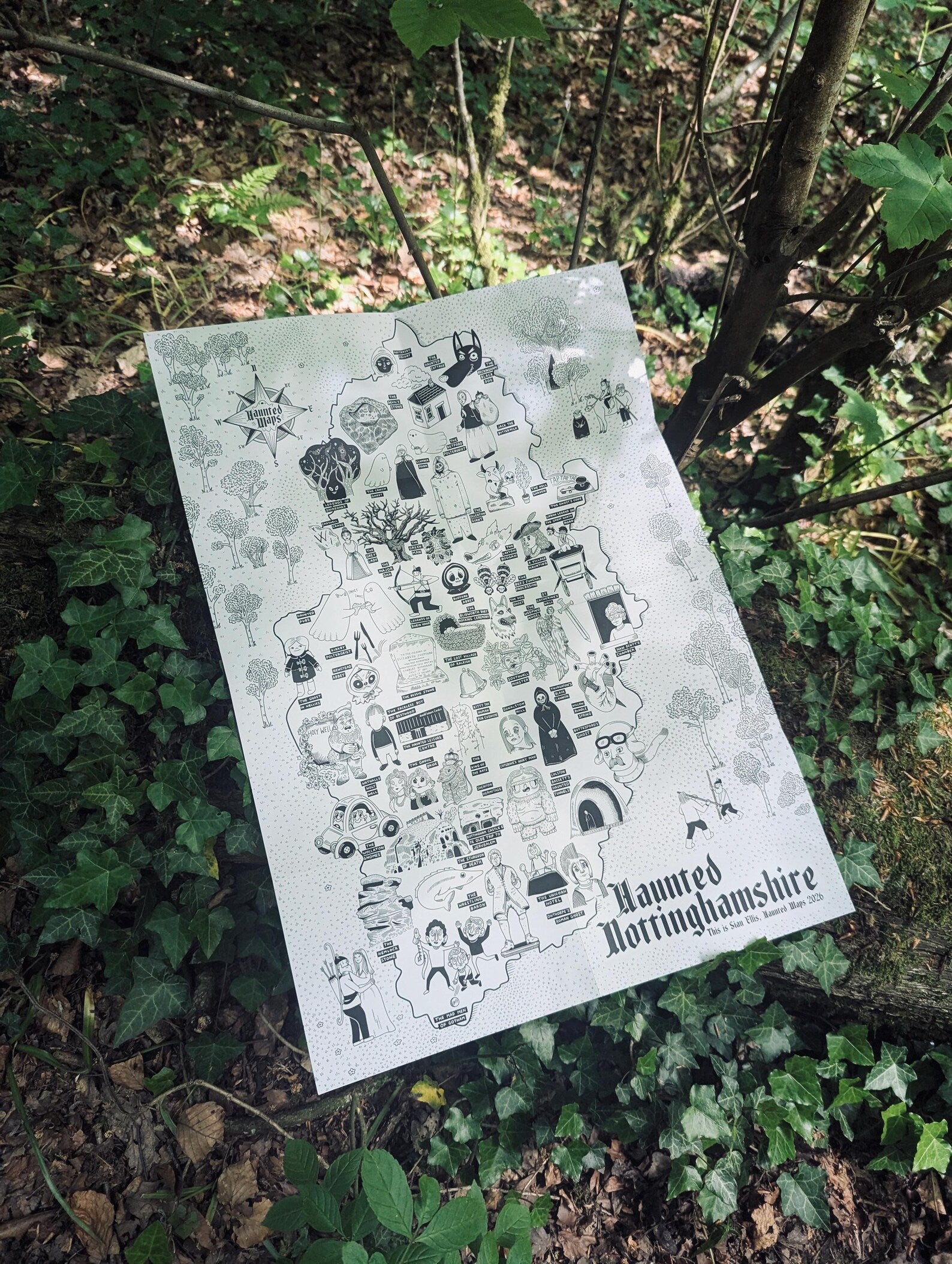 Haunted Nottinghamshire Map