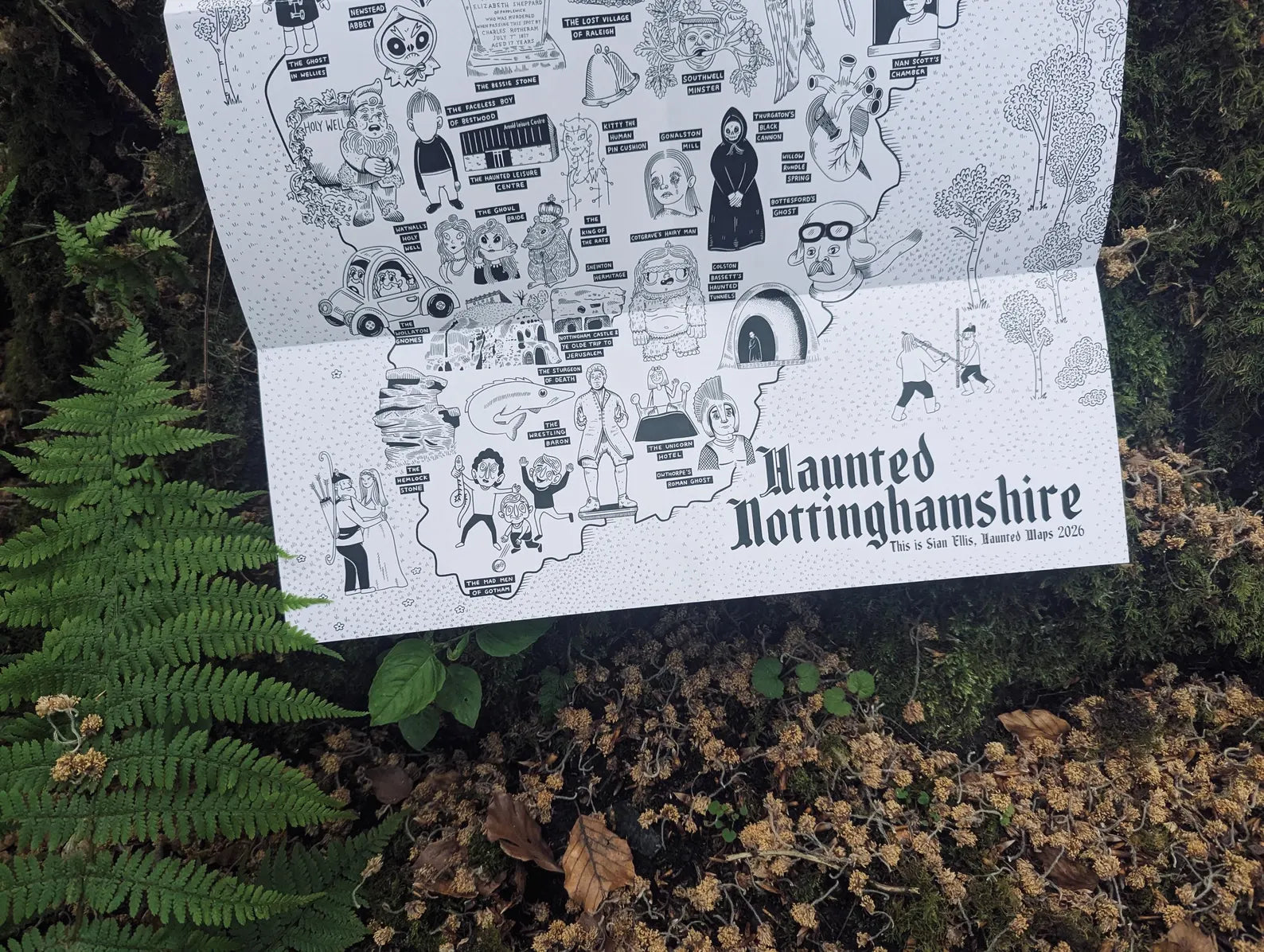 Haunted Nottinghamshire Map