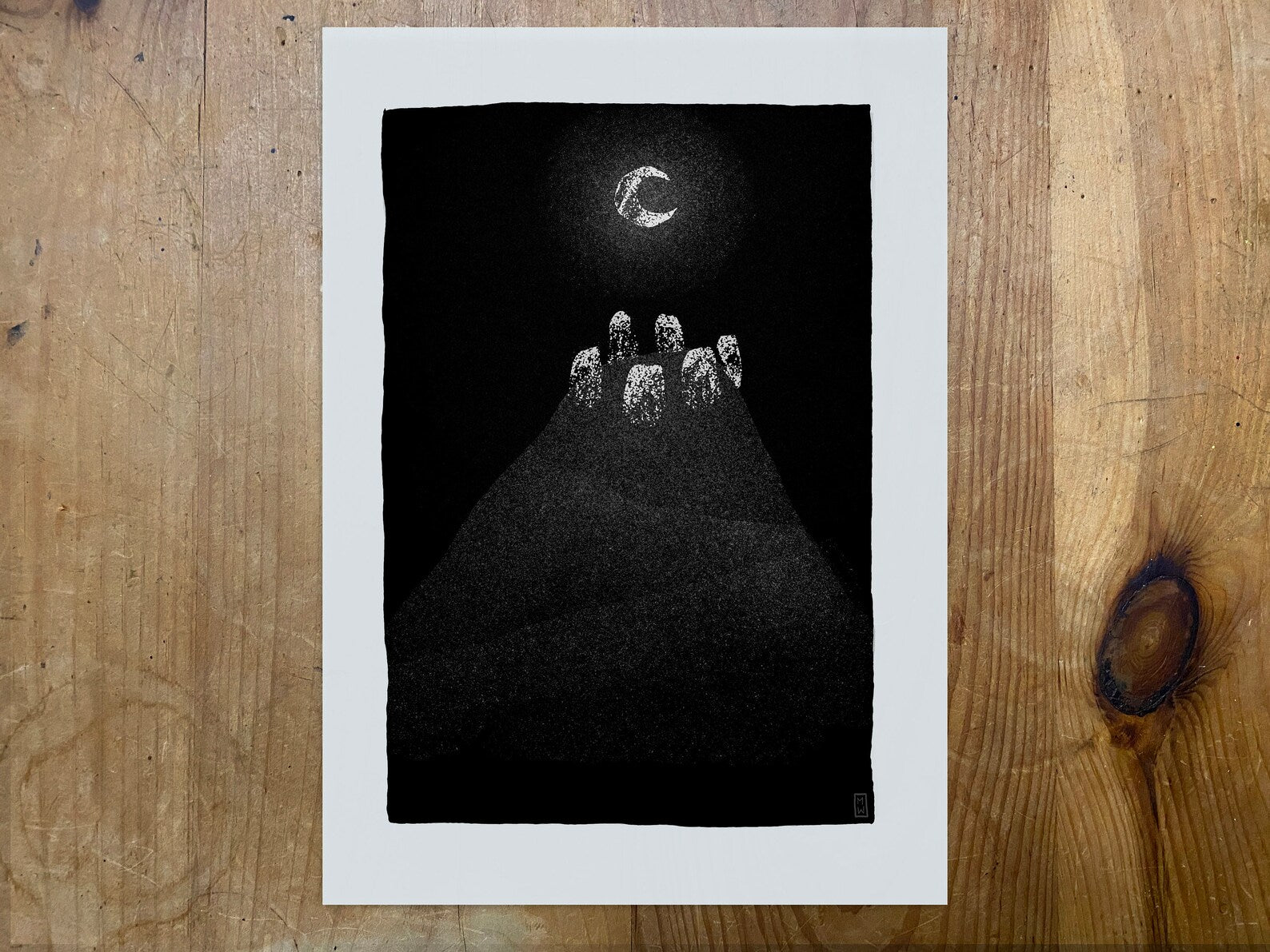 Hilltop Stones A4 Print