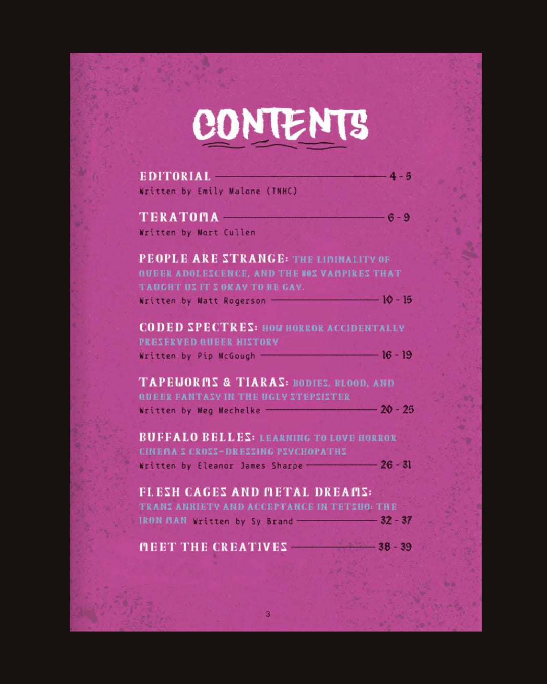 The Nottingham Horror Collective: The Last Closet On The Left, Vol. 3 - Queer Zine