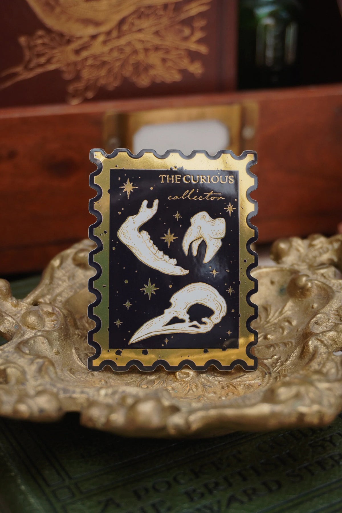 The Curious Collector Bones Stamp Sticker by Tooth & Toad – Wolf Wytch