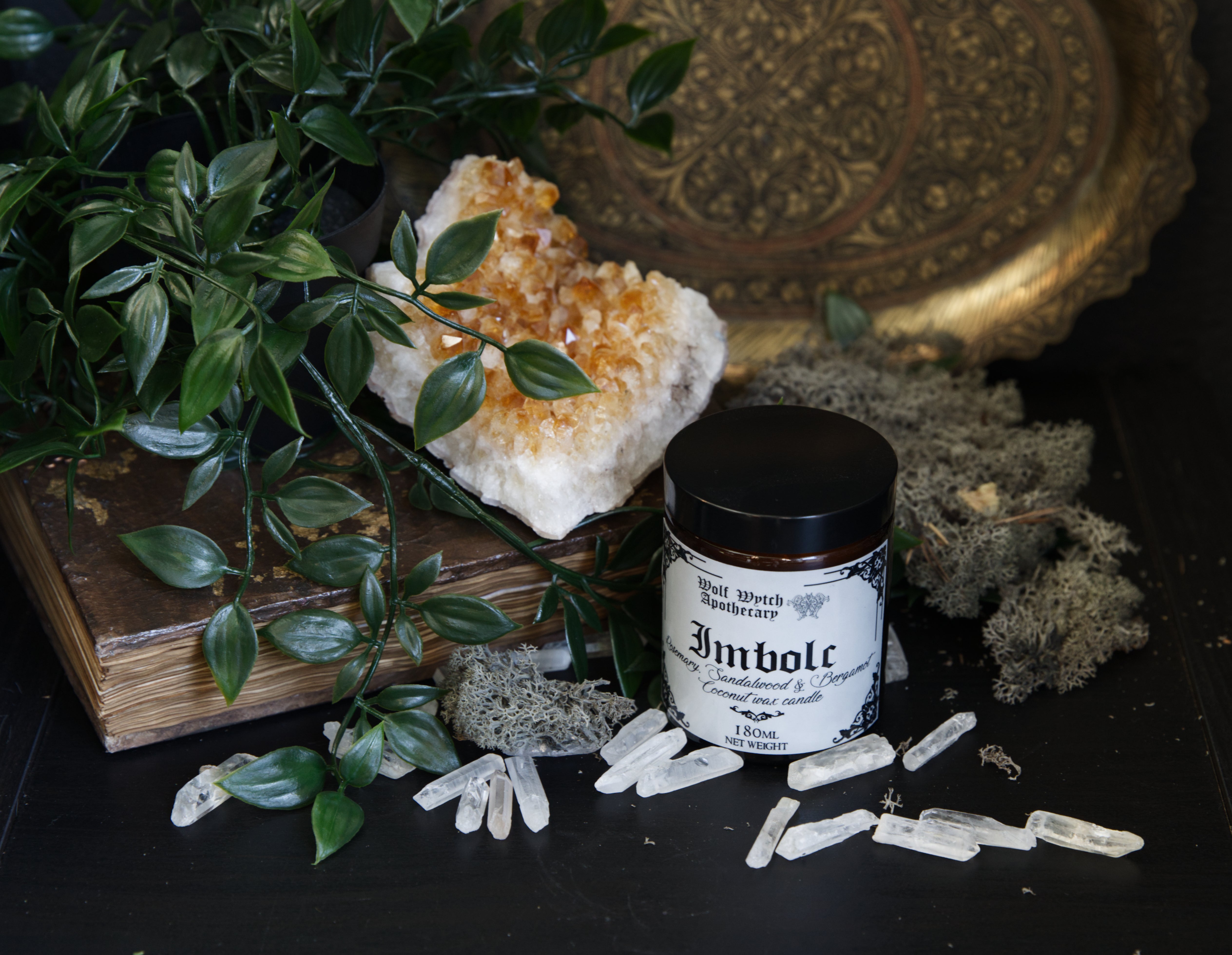 Imbolc Botanical Candle