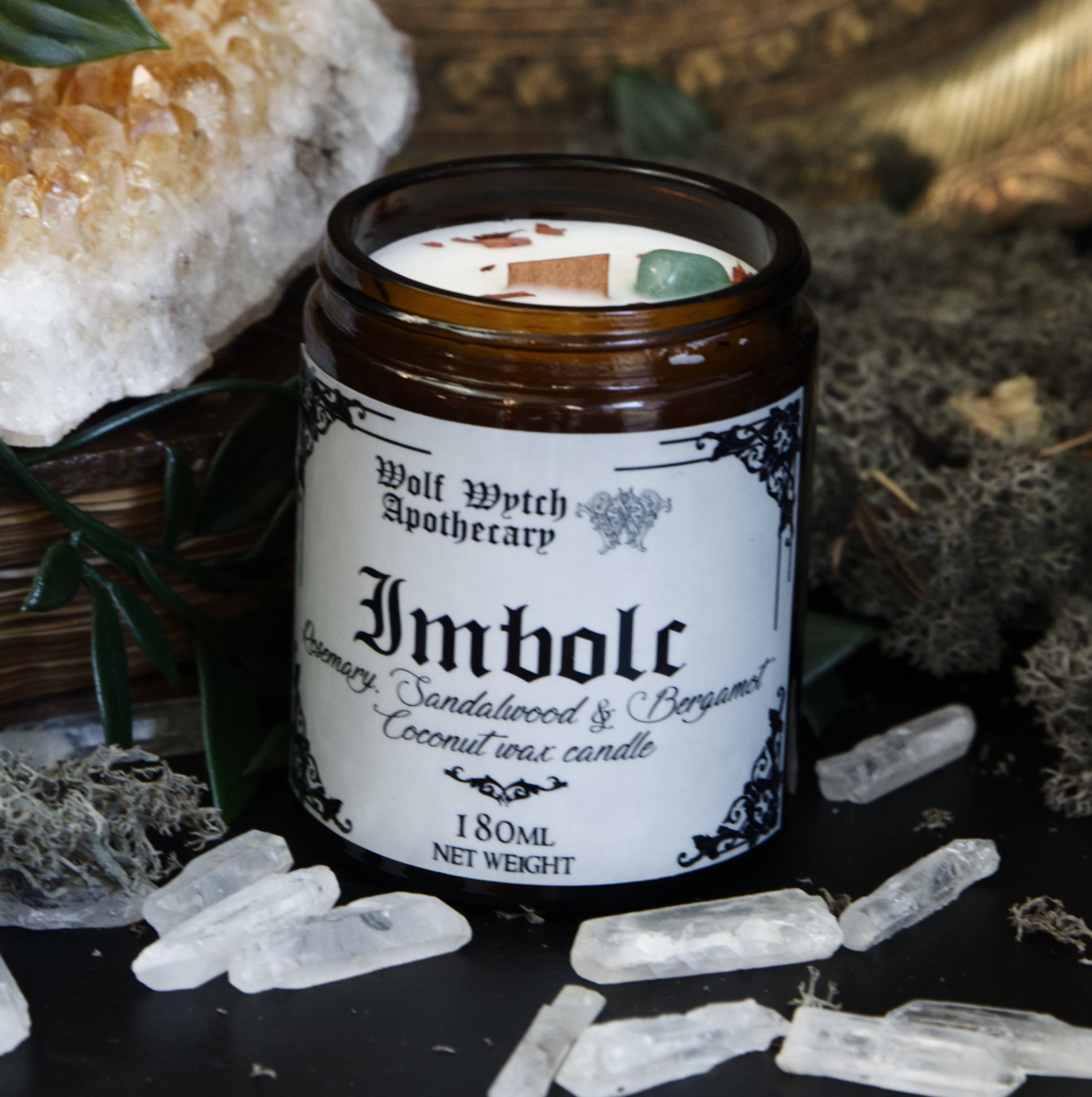 Imbolc Botanical Candle
