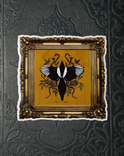 Flight Magpie Vinyl Sticker - Liva Vilemsone