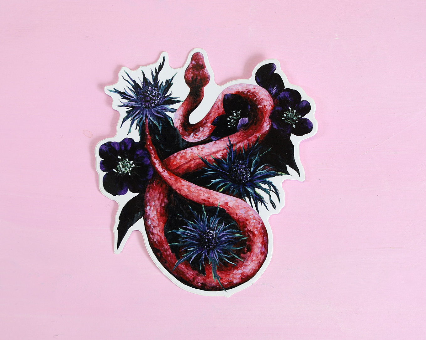 Melancholy Snake Vinyl Sticker - Liva Vilemsone