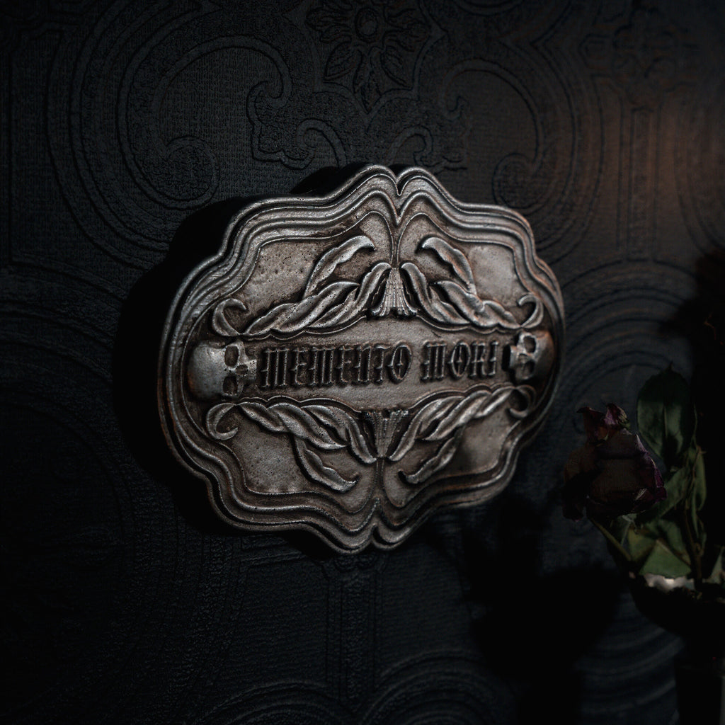 Memento Mori Casket Plaque - The Blackened Teeth