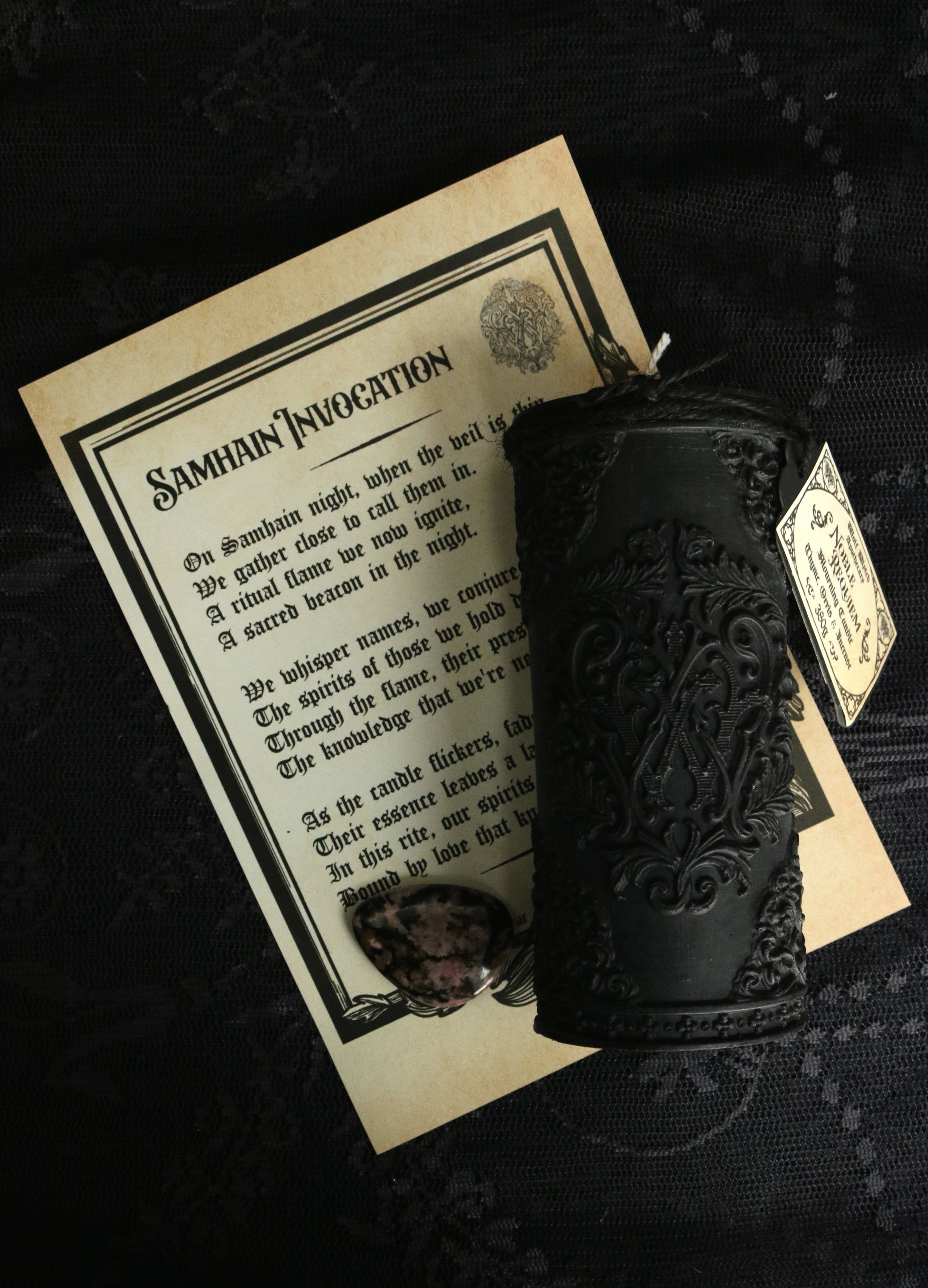 Noble Requiem Mourning Pillar Candle