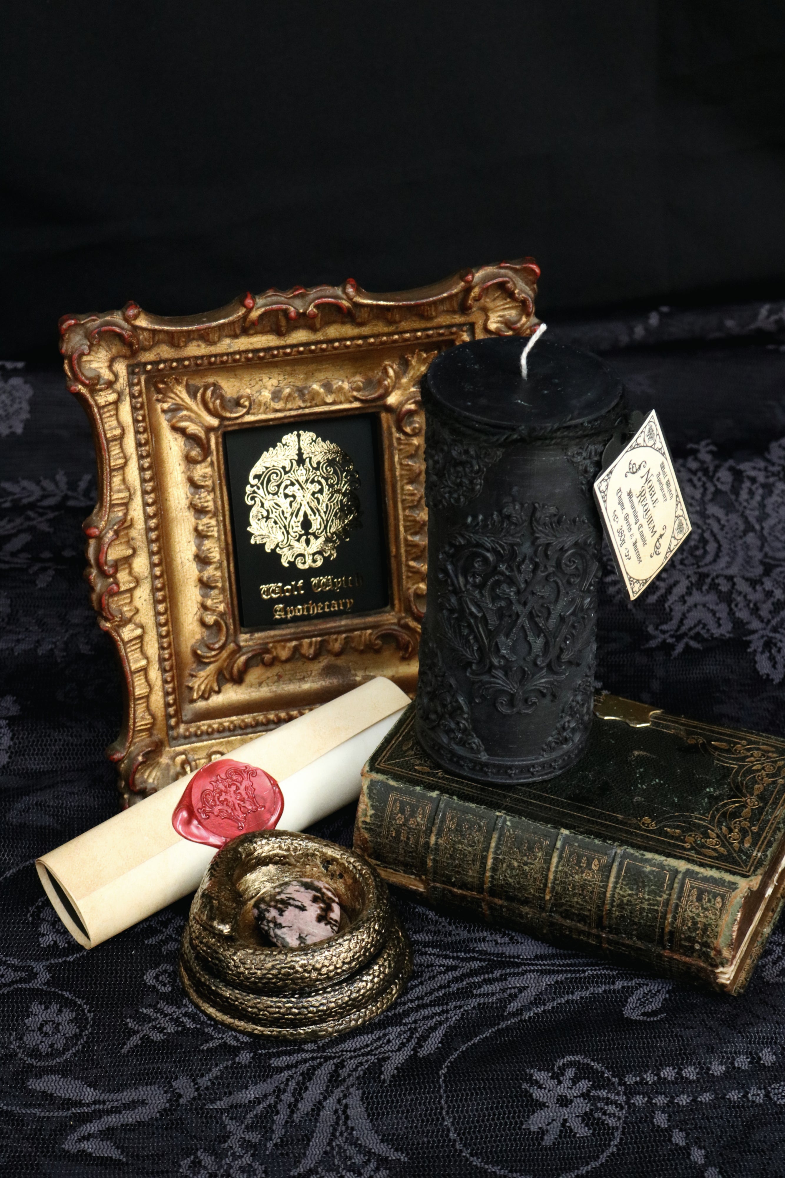 Noble Requiem Mourning Pillar Candle