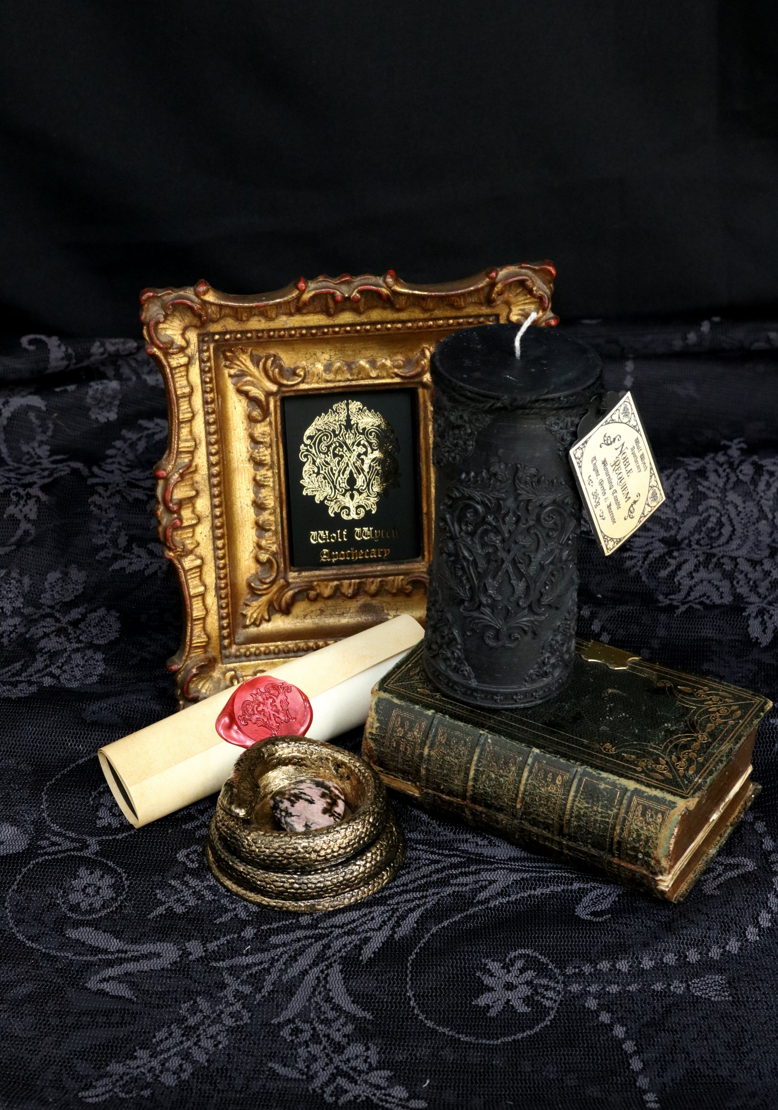 Noble Requiem Mourning Pillar Candle