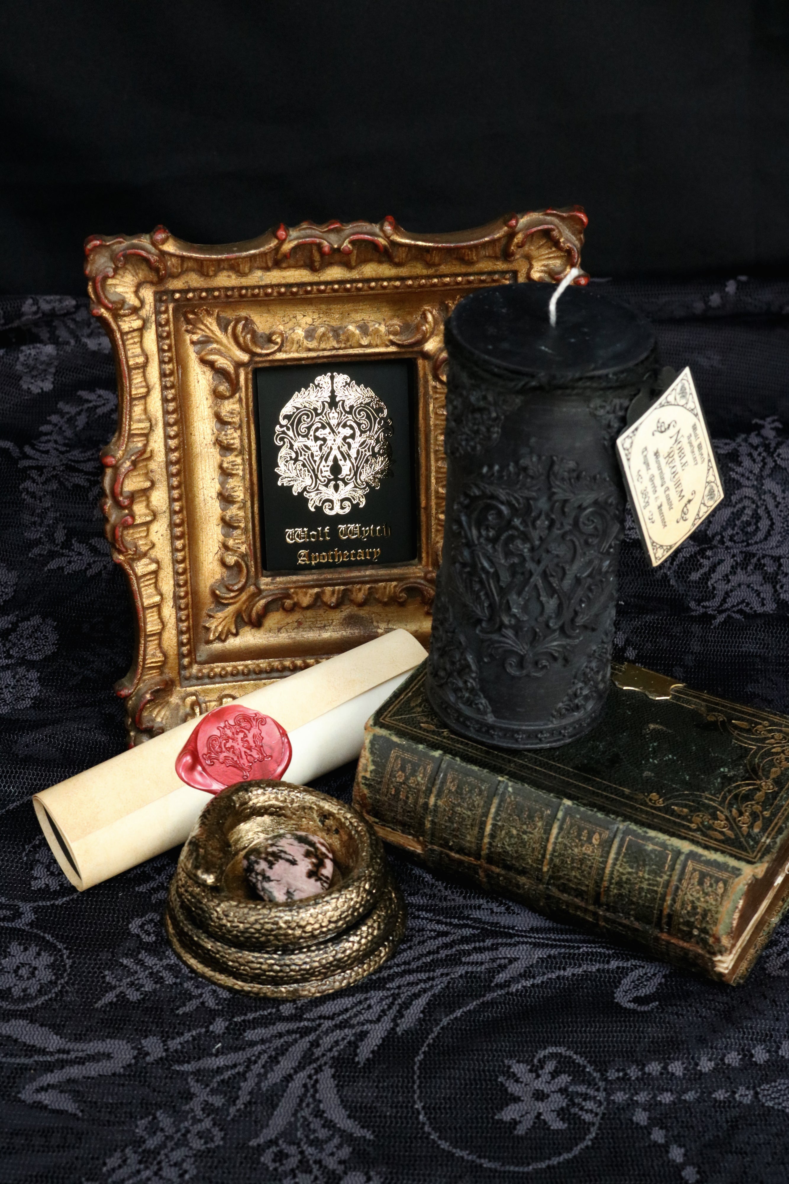 Noble Requiem Mourning Pillar Candle