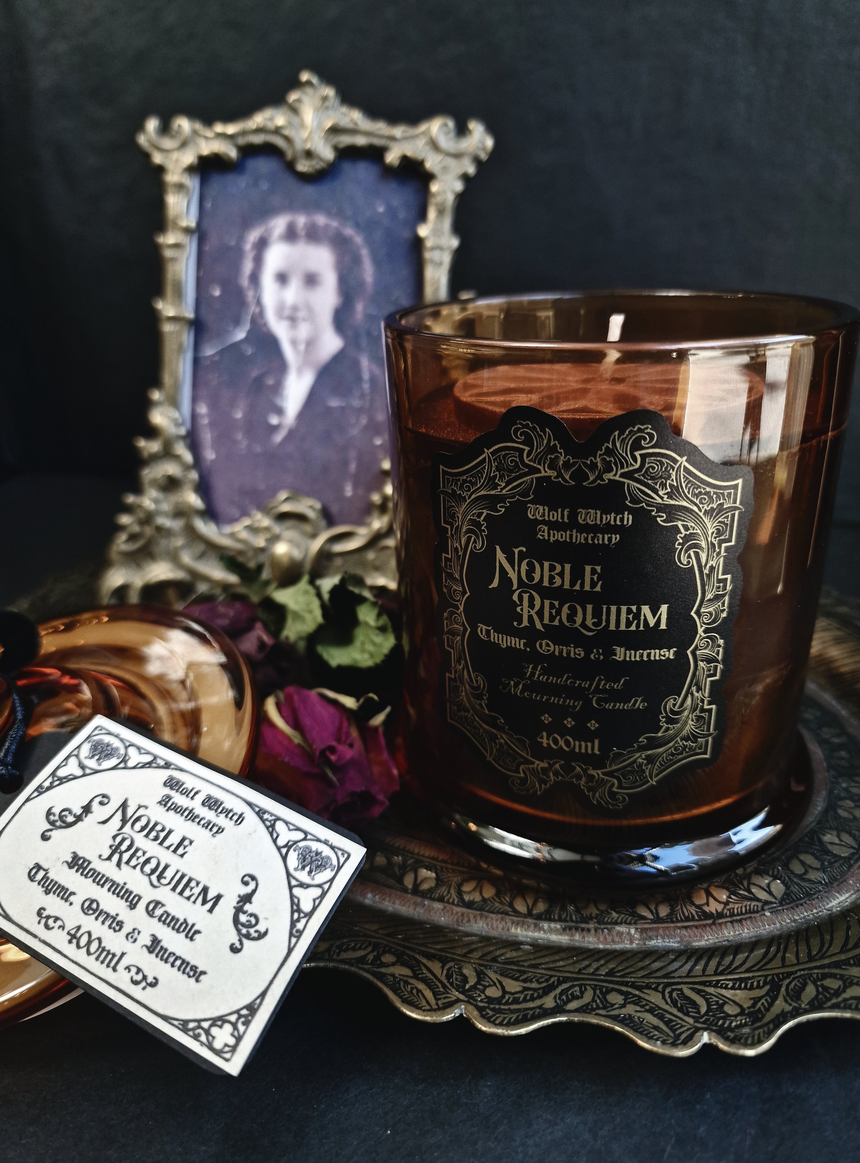 Noble Requiem Mourning Container Candle