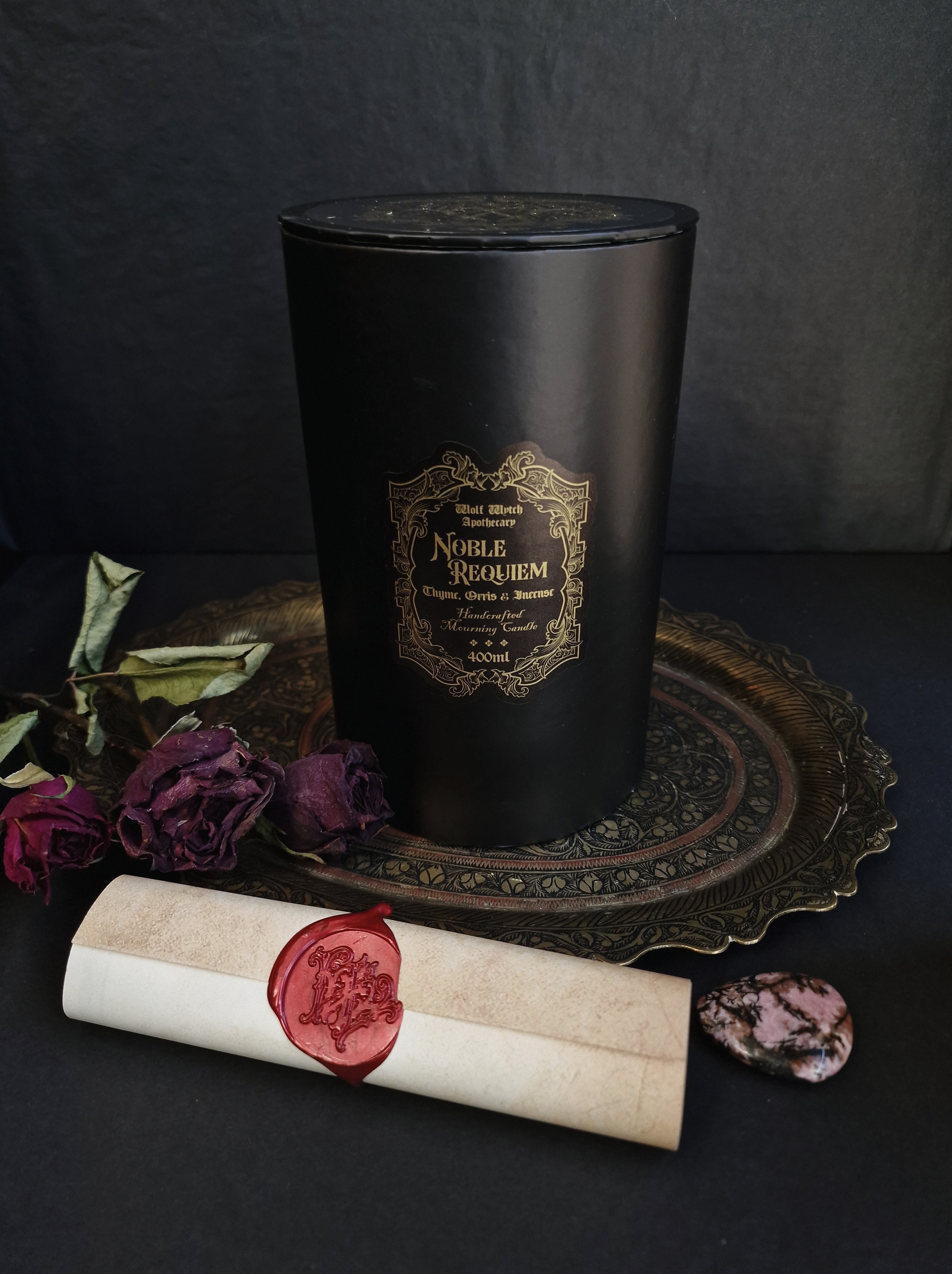 Noble Requiem Mourning Container Candle