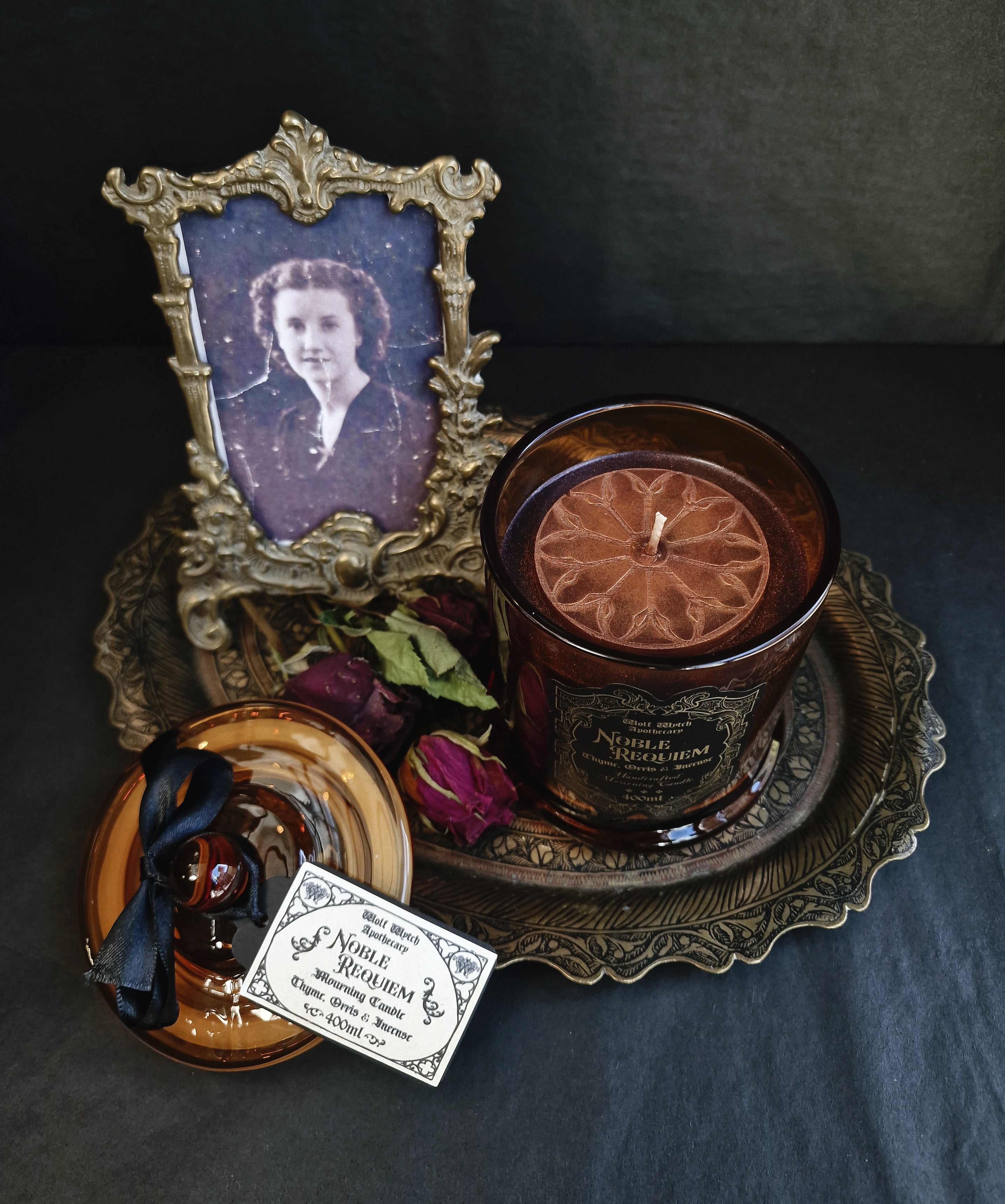 Noble Requiem Mourning Container Candle