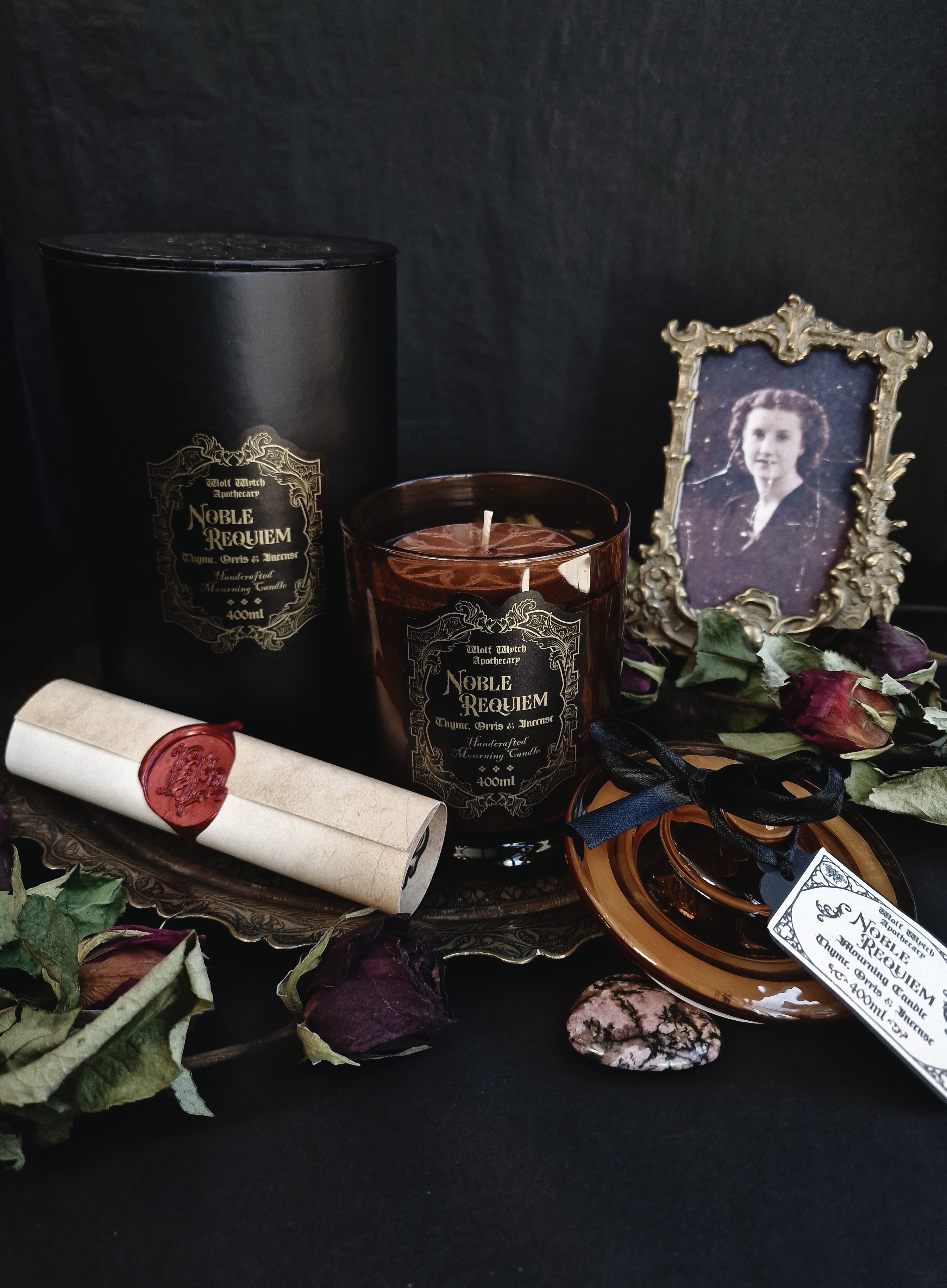 Noble Requiem Mourning Container Candle