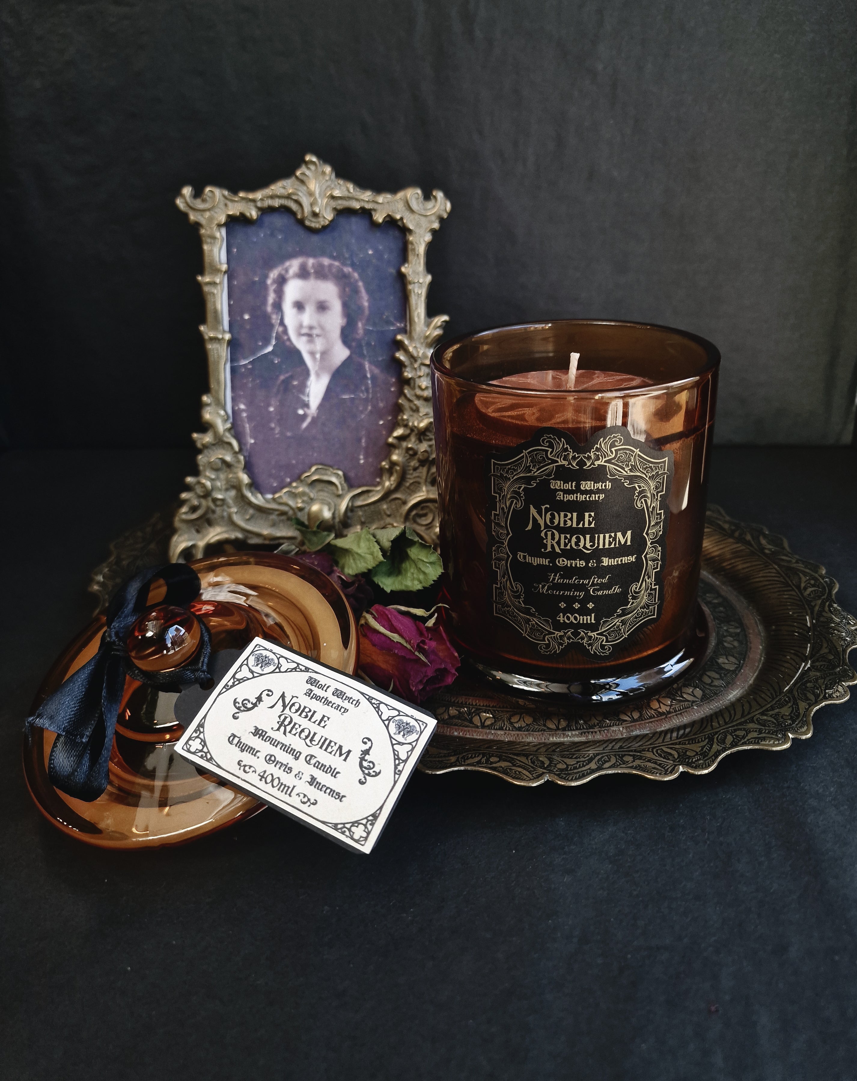 Noble Requiem Mourning Container Candle