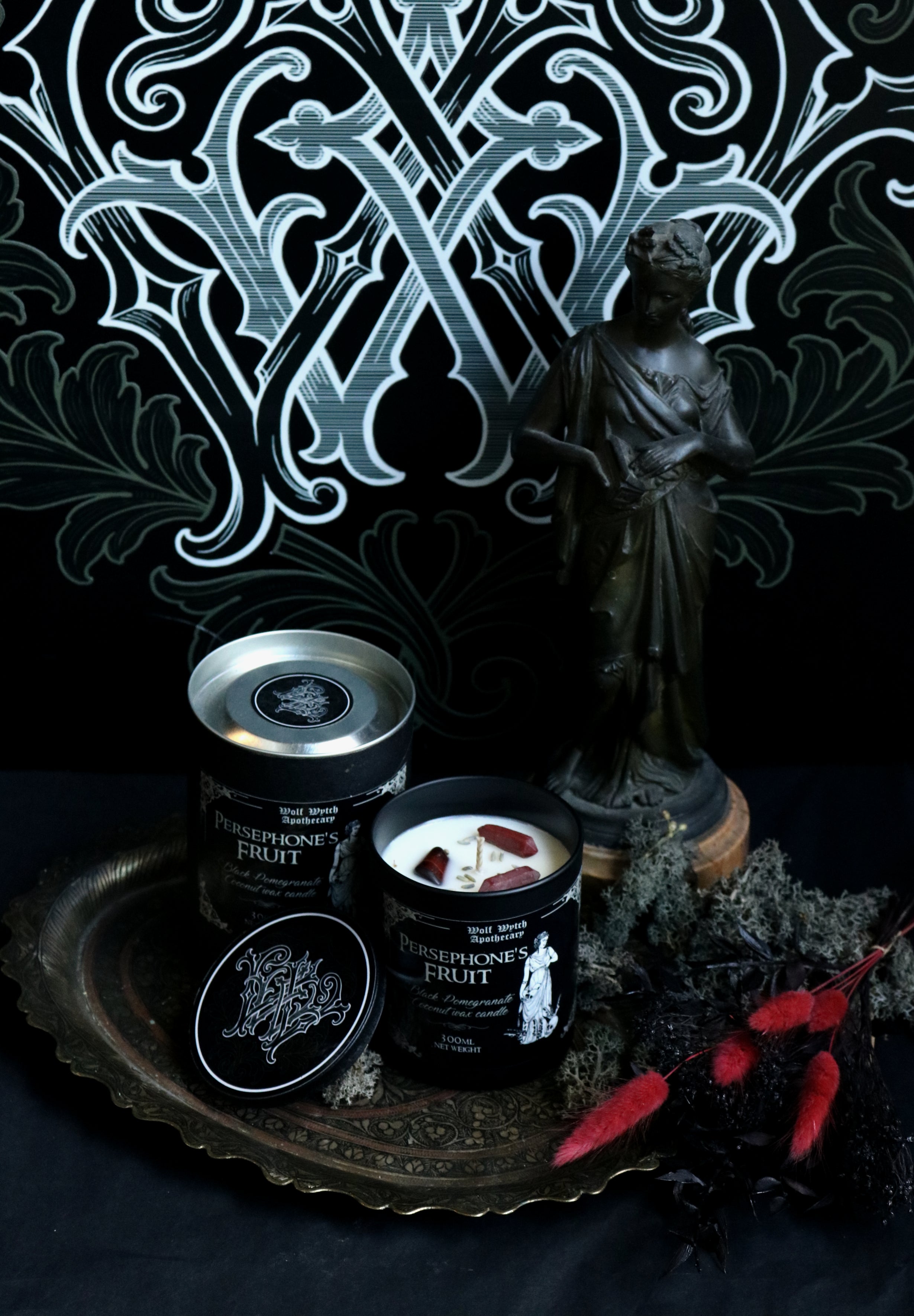 Persephone's Fruit Candle | Black Pomegranate