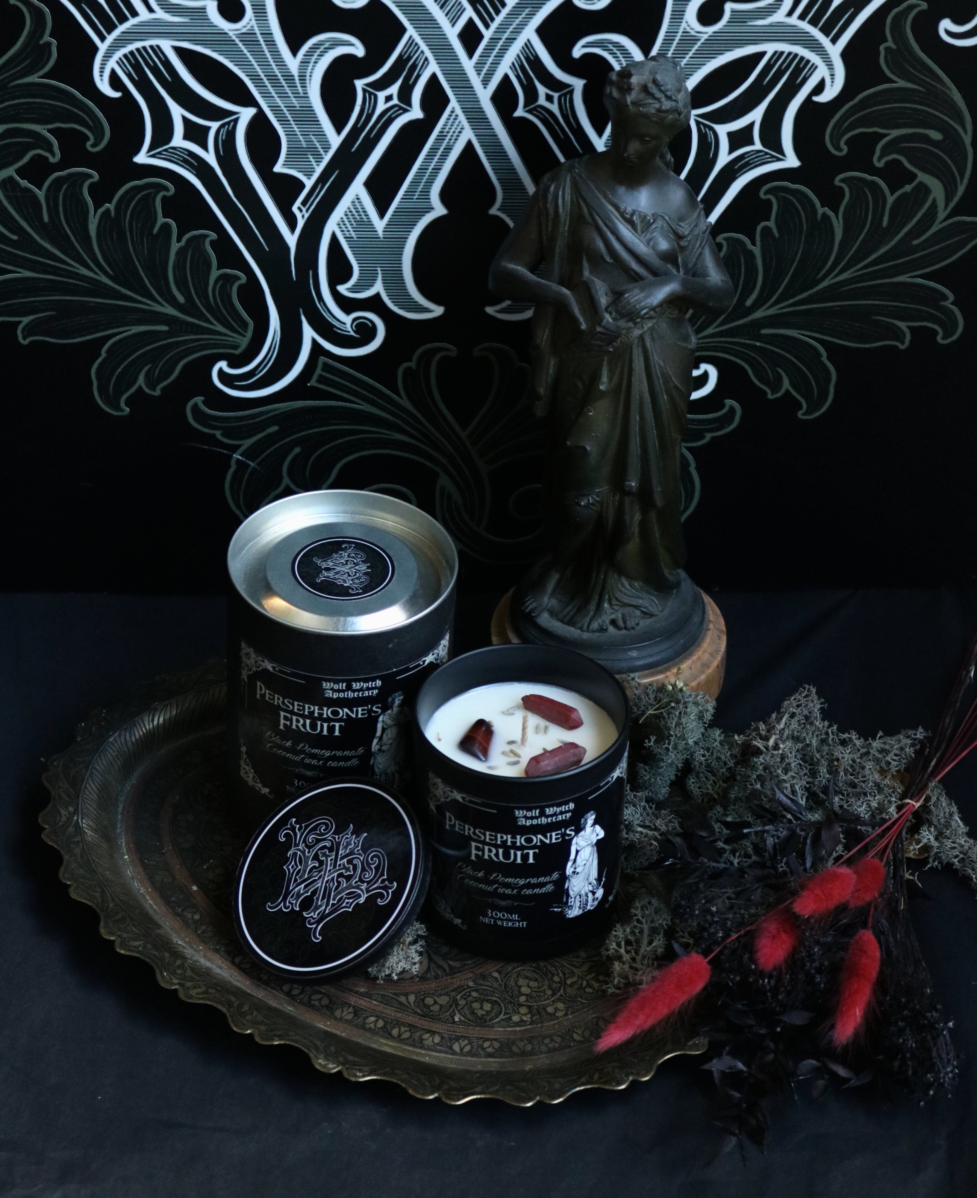 Persephone's Fruit Candle | Black Pomegranate