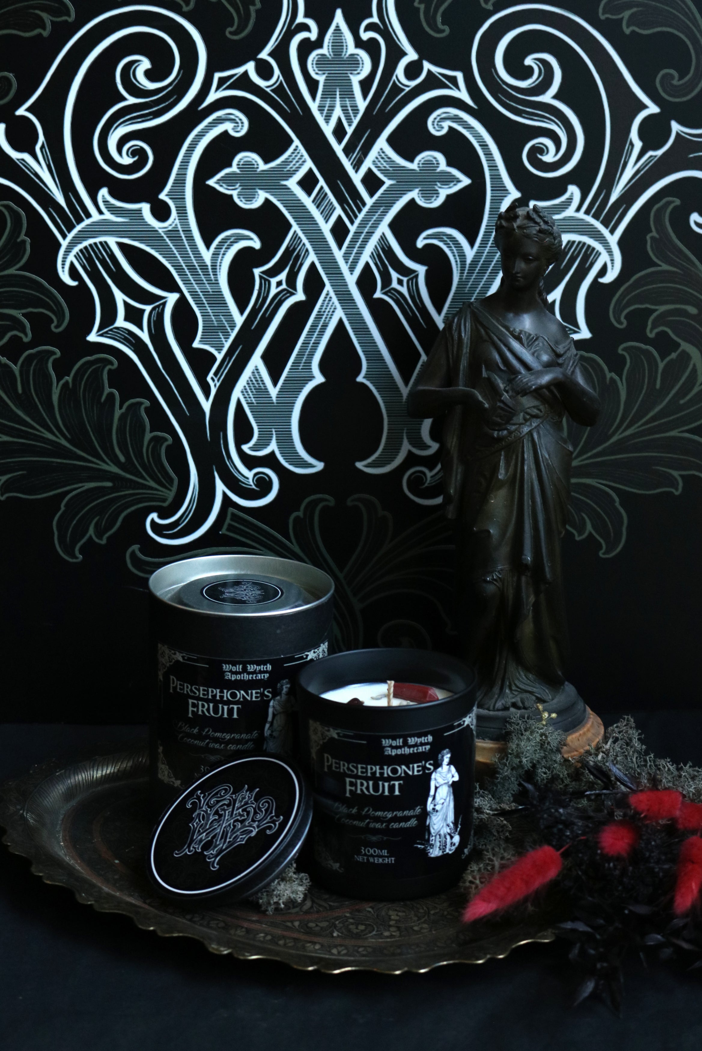 Persephone's Fruit Candle | Black Pomegranate