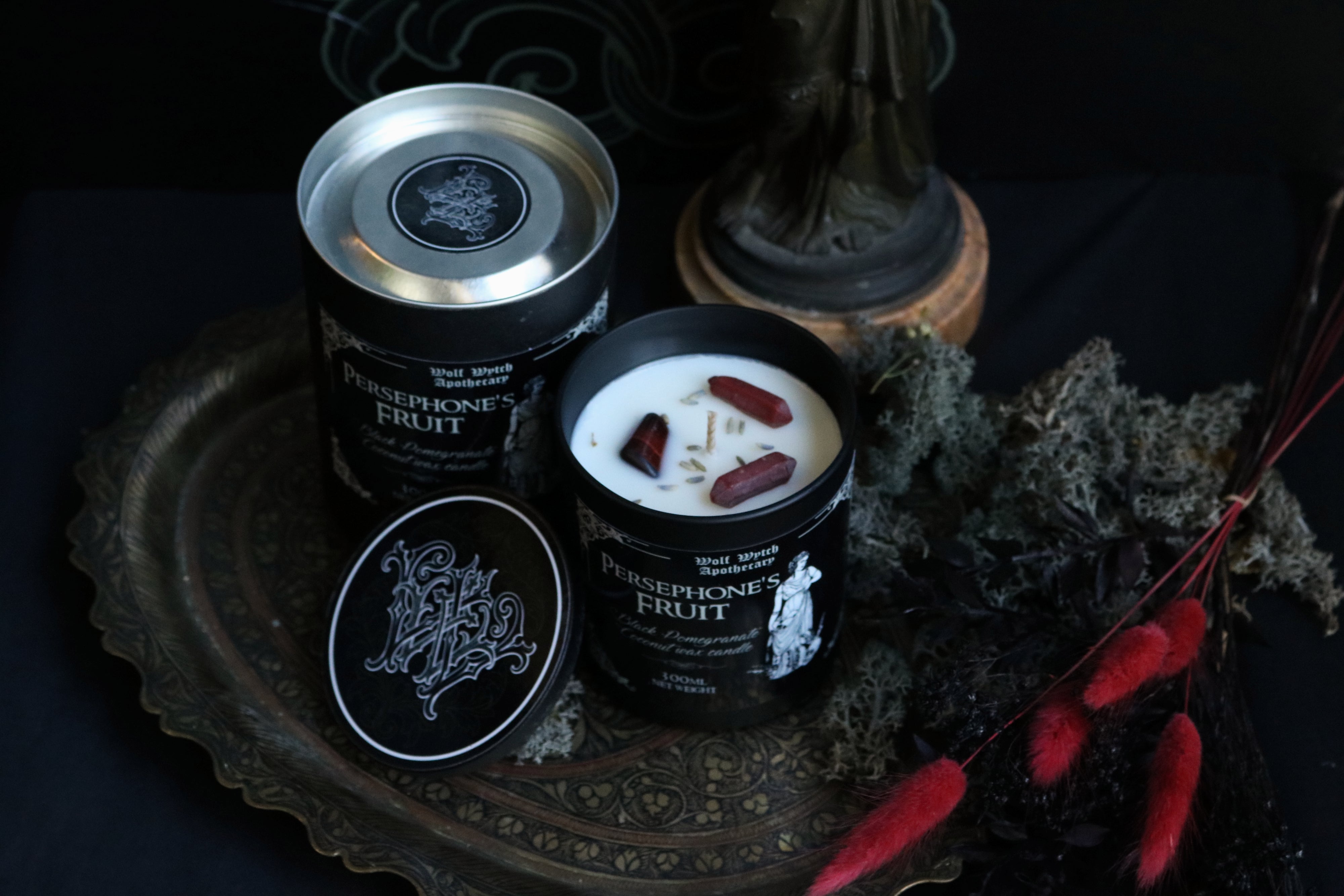 Persephone's Fruit Candle | Black Pomegranate
