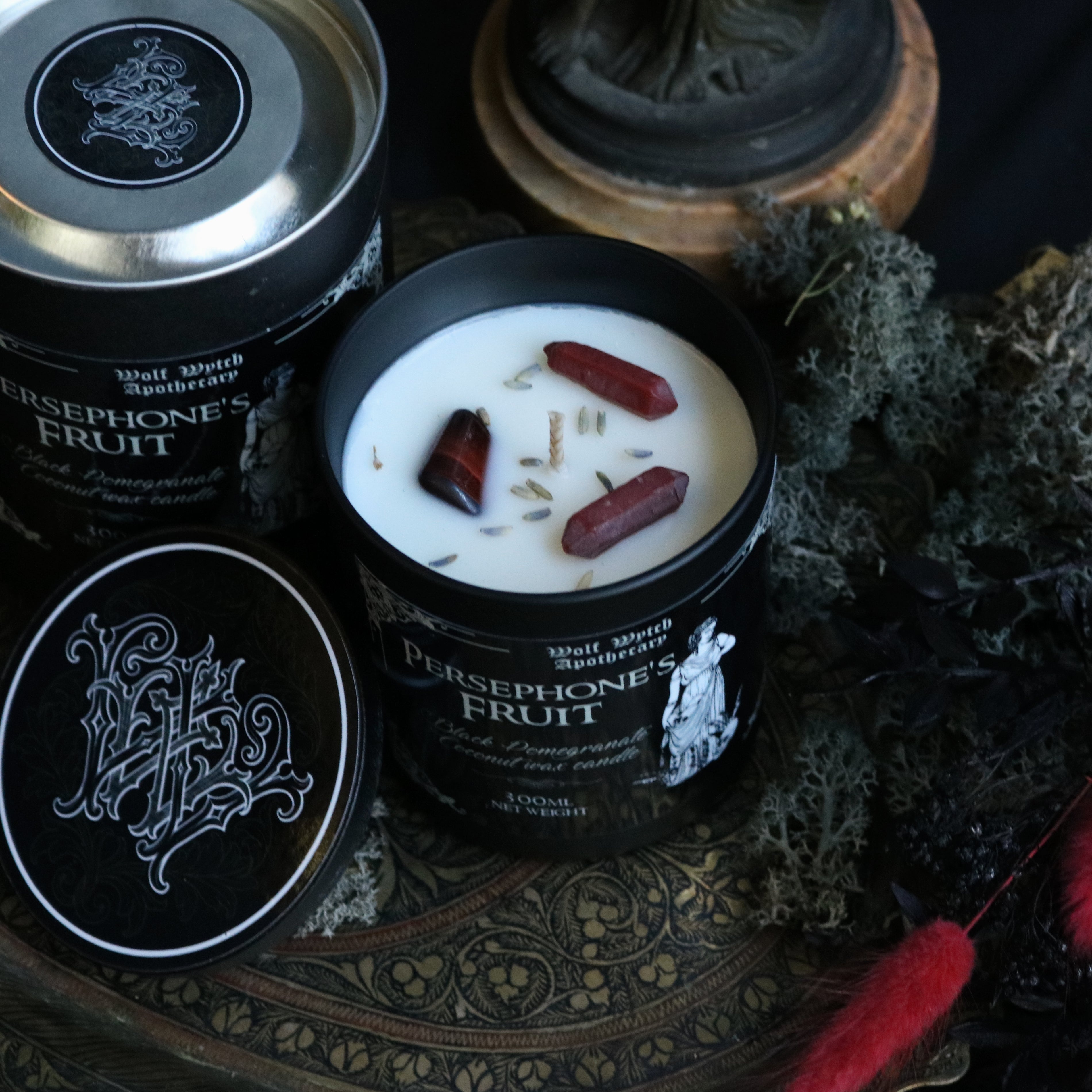 Persephone's Fruit Candle | Black Pomegranate