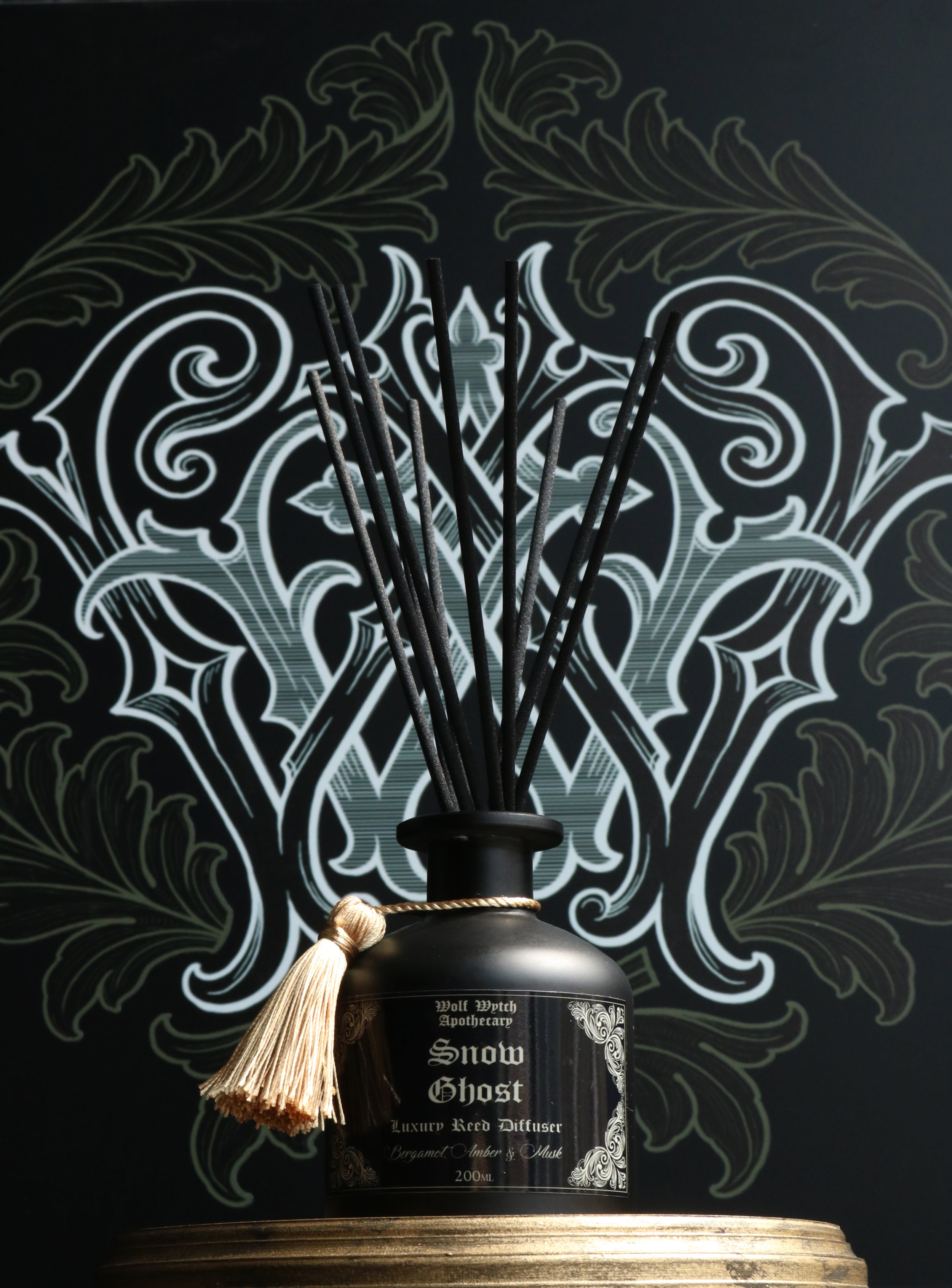 Snow Ghost Apothecary Bottle Reed Diffuser