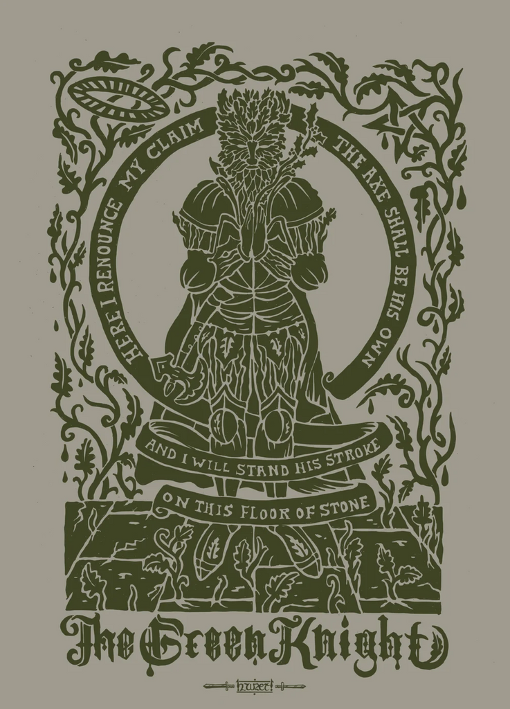 Hwaet! - The Green Knight A3 Art Print