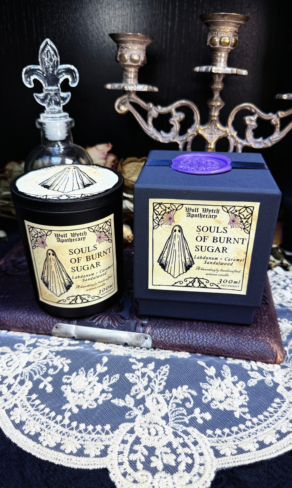 Souls Of Burnt Sugar Ghost Candle